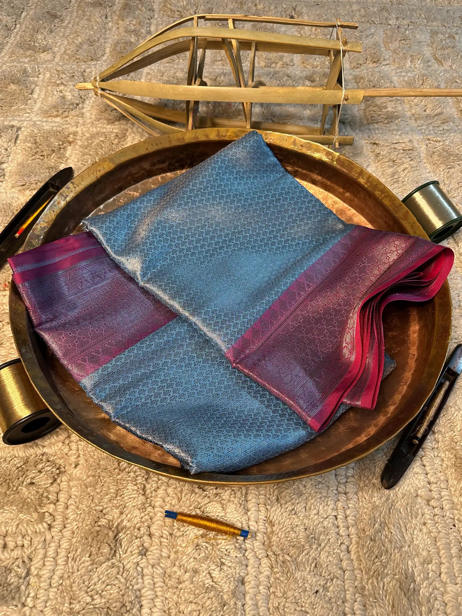 Eccentric zari weave Softsilk Banarasi saree
