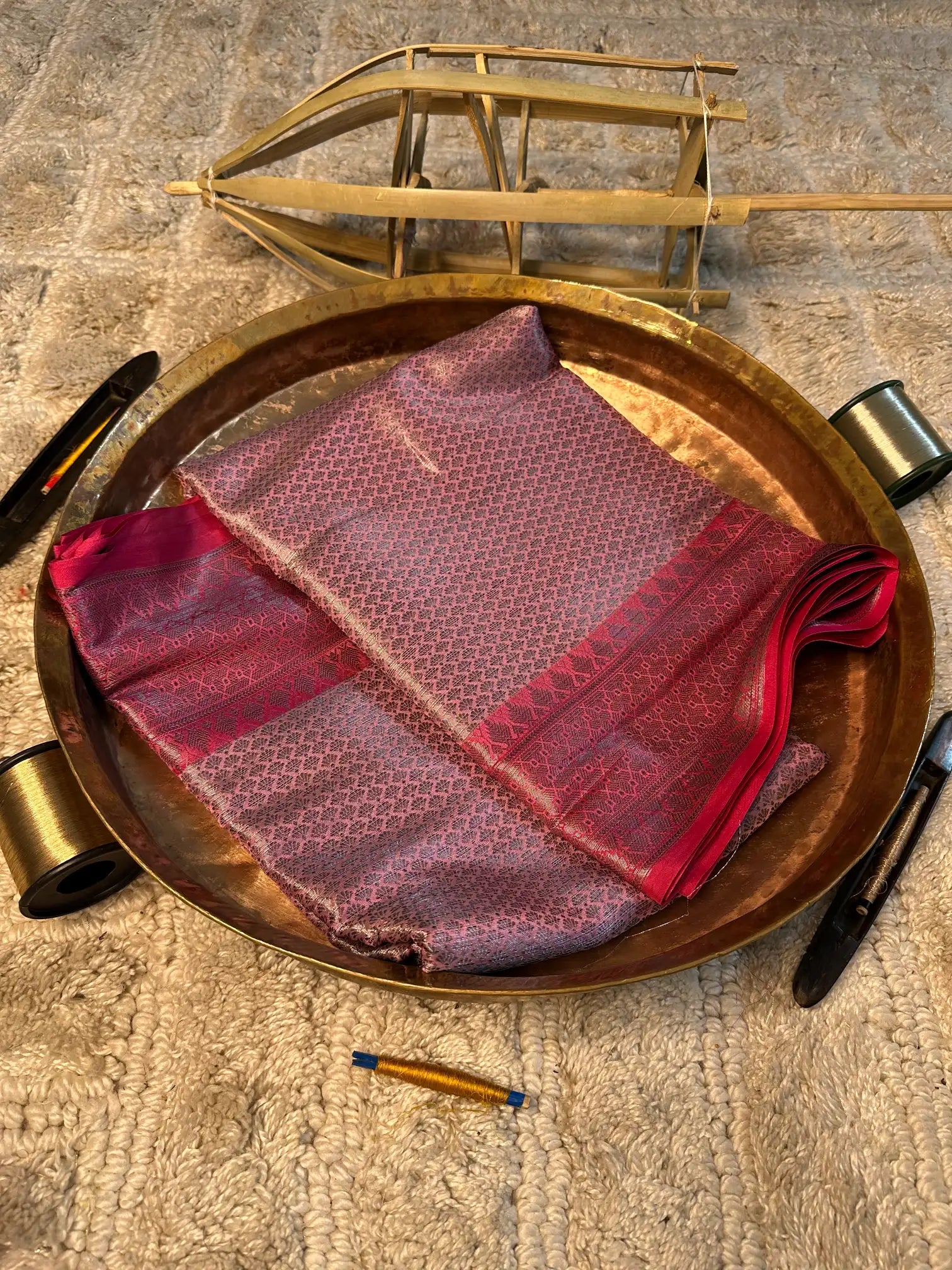 Eccentric zari weave Softsilk Banarasi saree