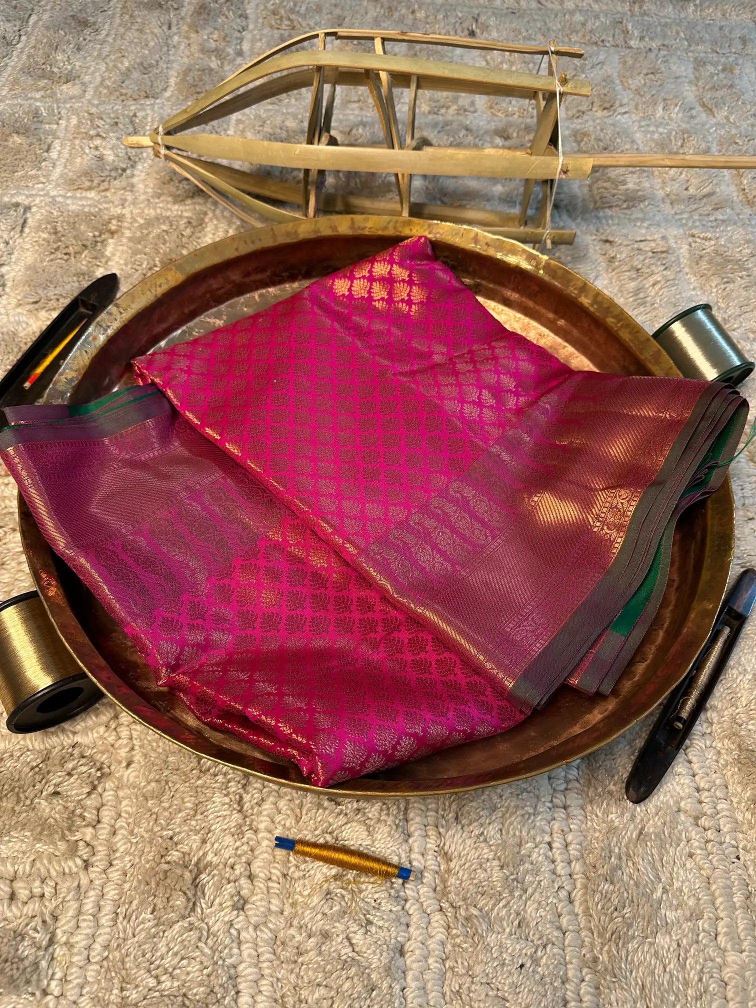 Eccentric zari weave Softsilk Banarasi saree