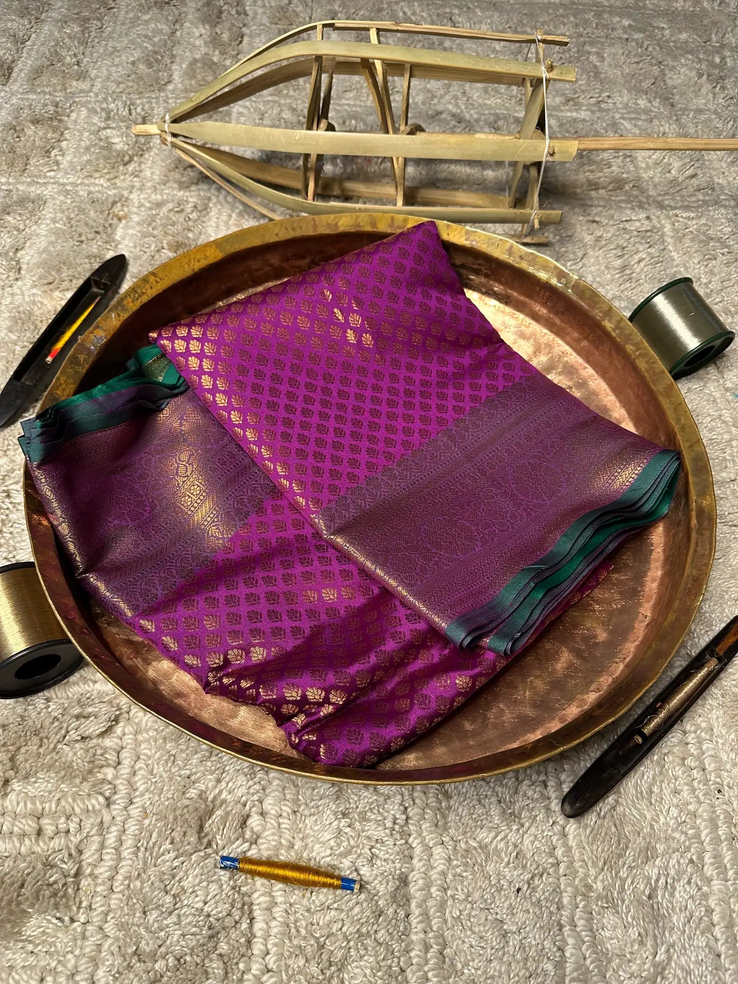 Eccentric zari weave Softsilk Banarasi saree