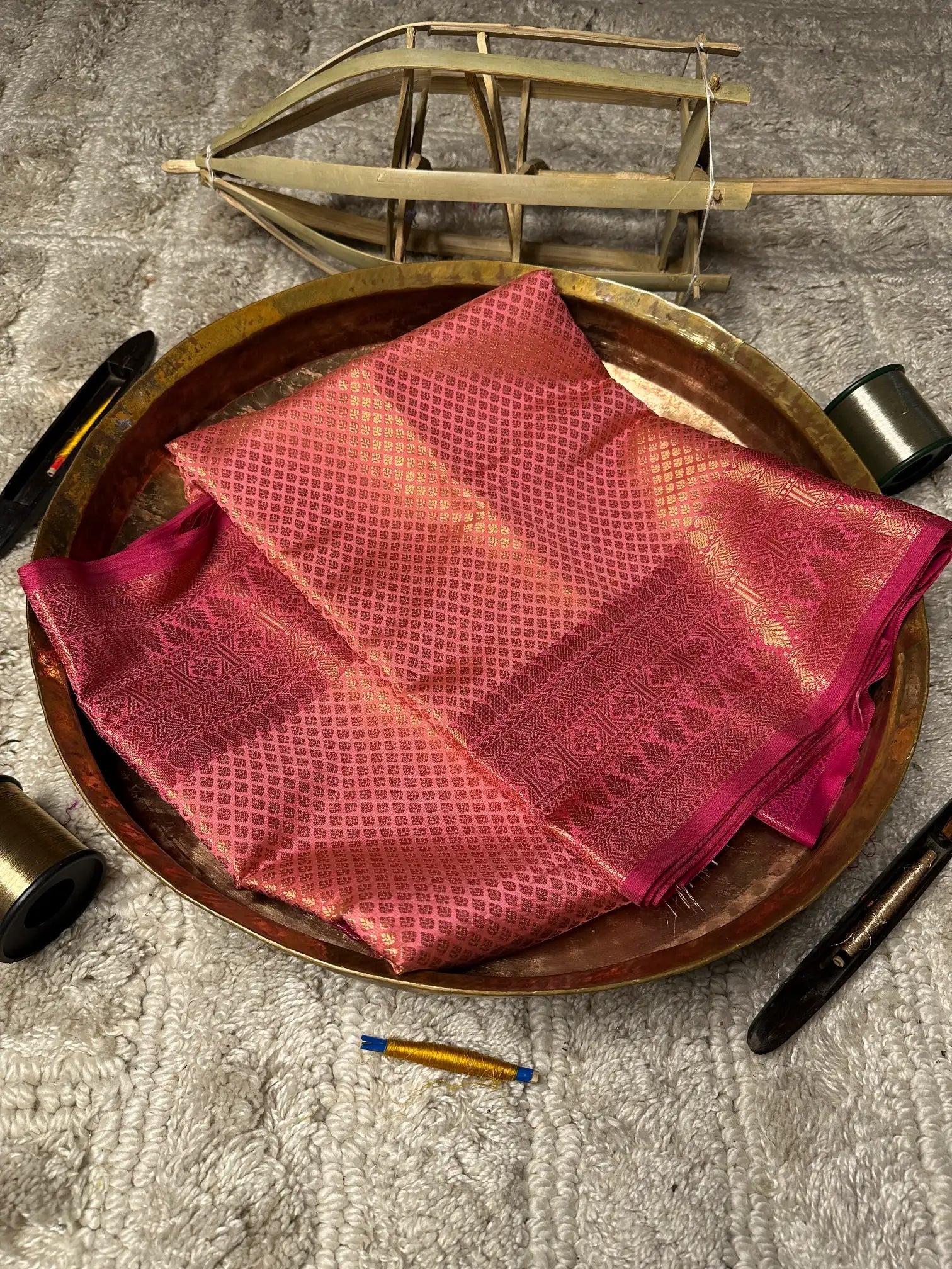 Eccentric zari weave Softsilk Banarasi saree