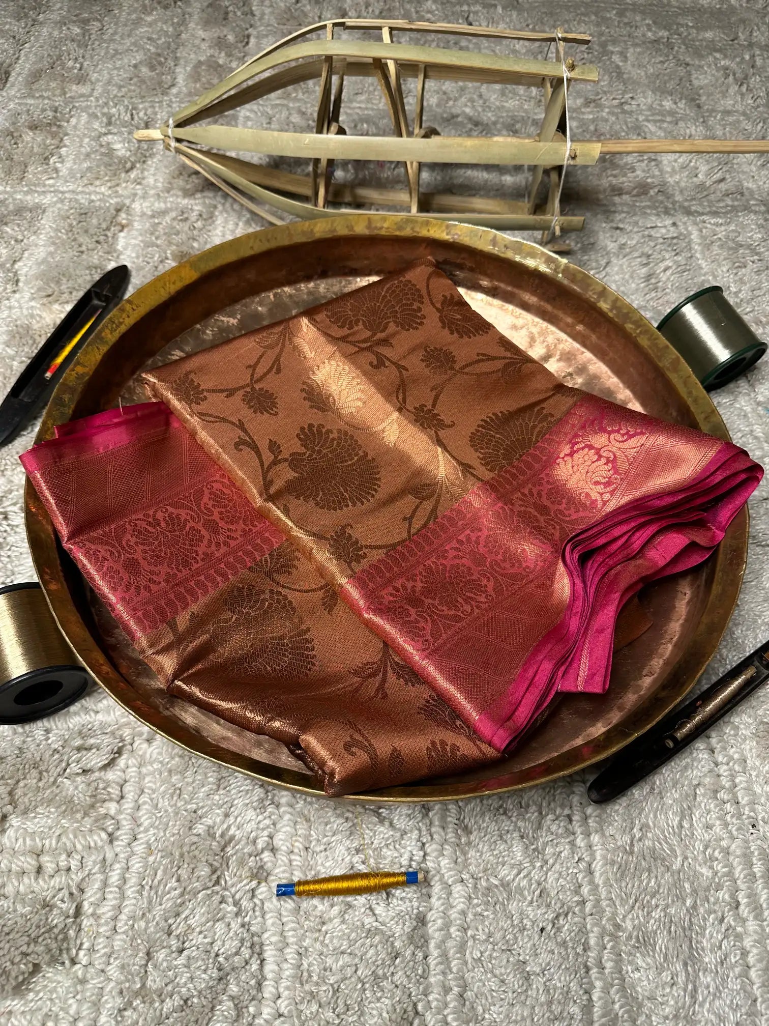 Eccentric zari weave Softsilk Banarasi saree