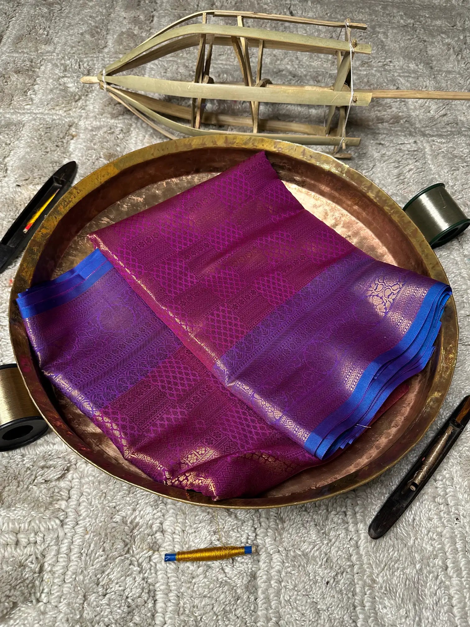 Eccentric zari weave Softsilk Banarasi saree