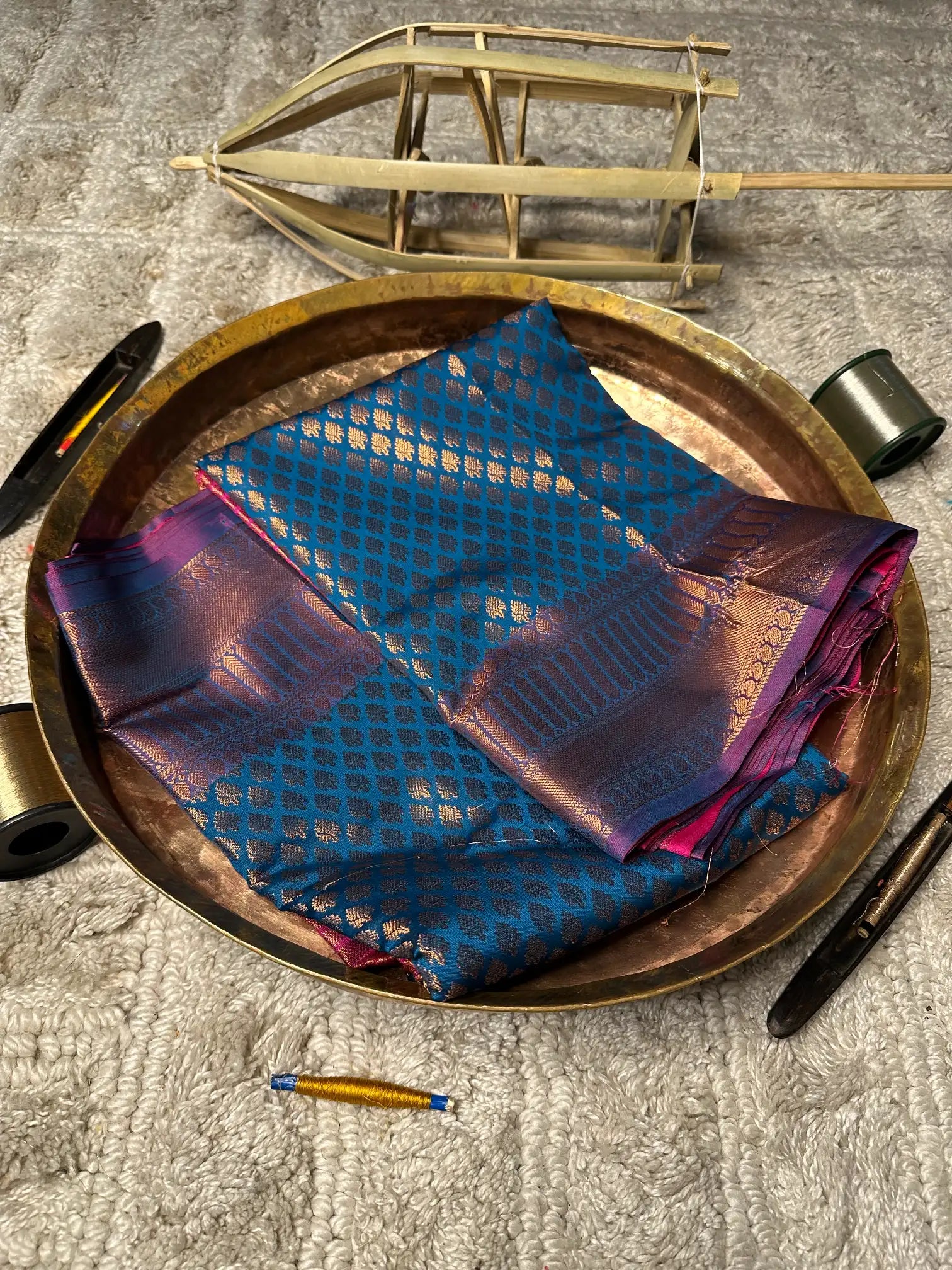 Eccentric zari weave Softsilk Banarasi saree