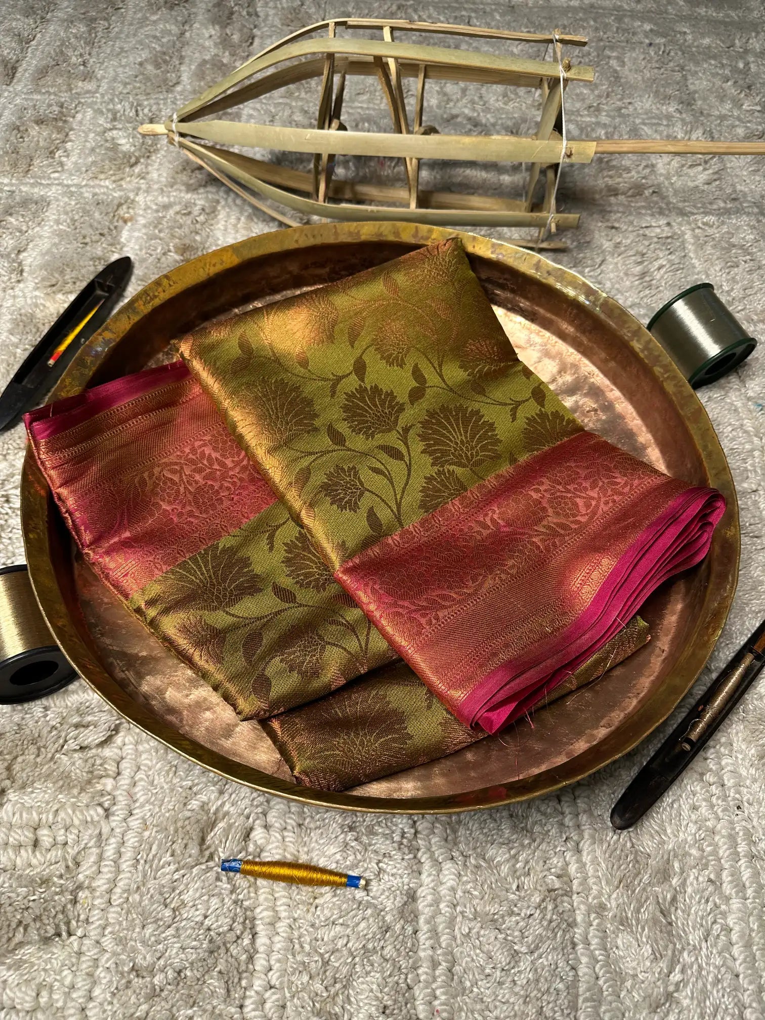 Eccentric zari weave Softsilk Banarasi saree