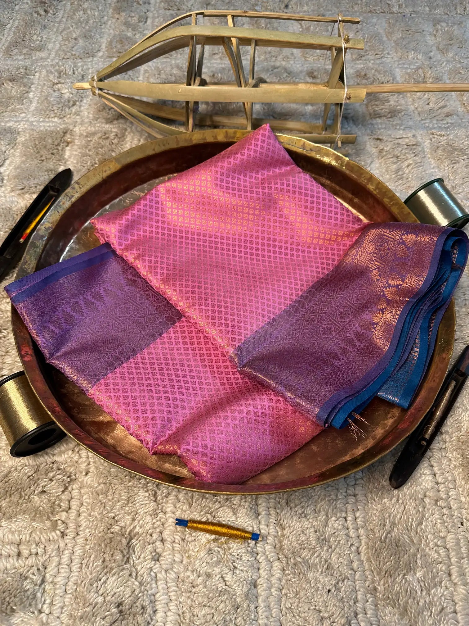 Eccentric zari weave Softsilk Banarasi saree