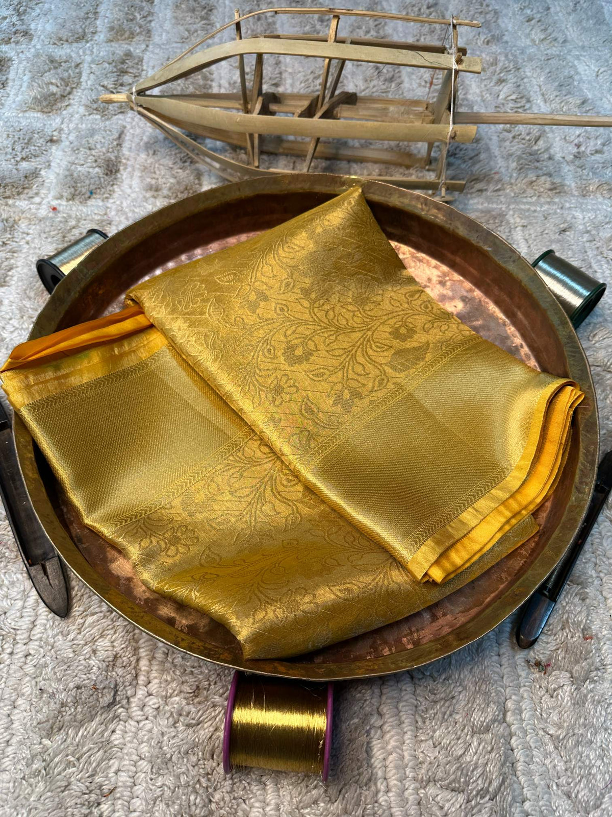 Soft Cotton Silk Rtique Zari Banarasi Saree