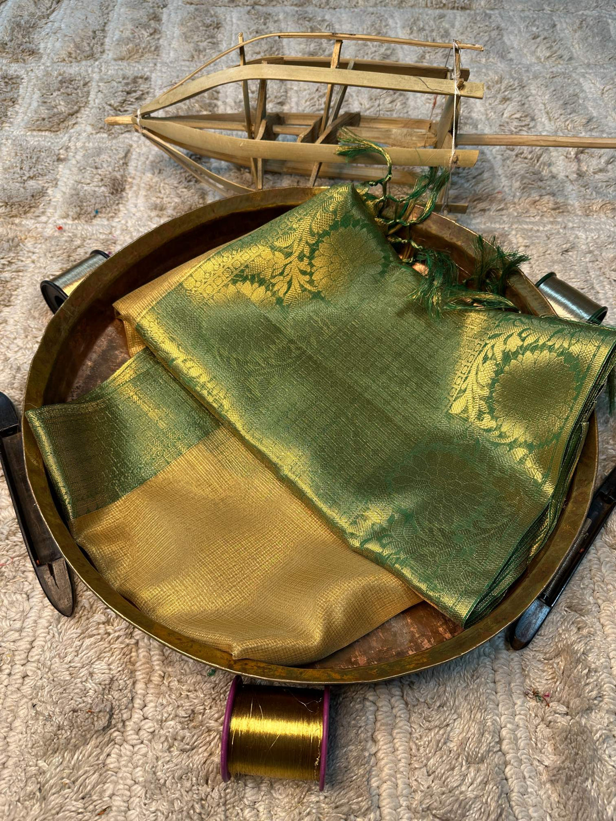 Eccentric zari weave Softsilk Banarasi saree