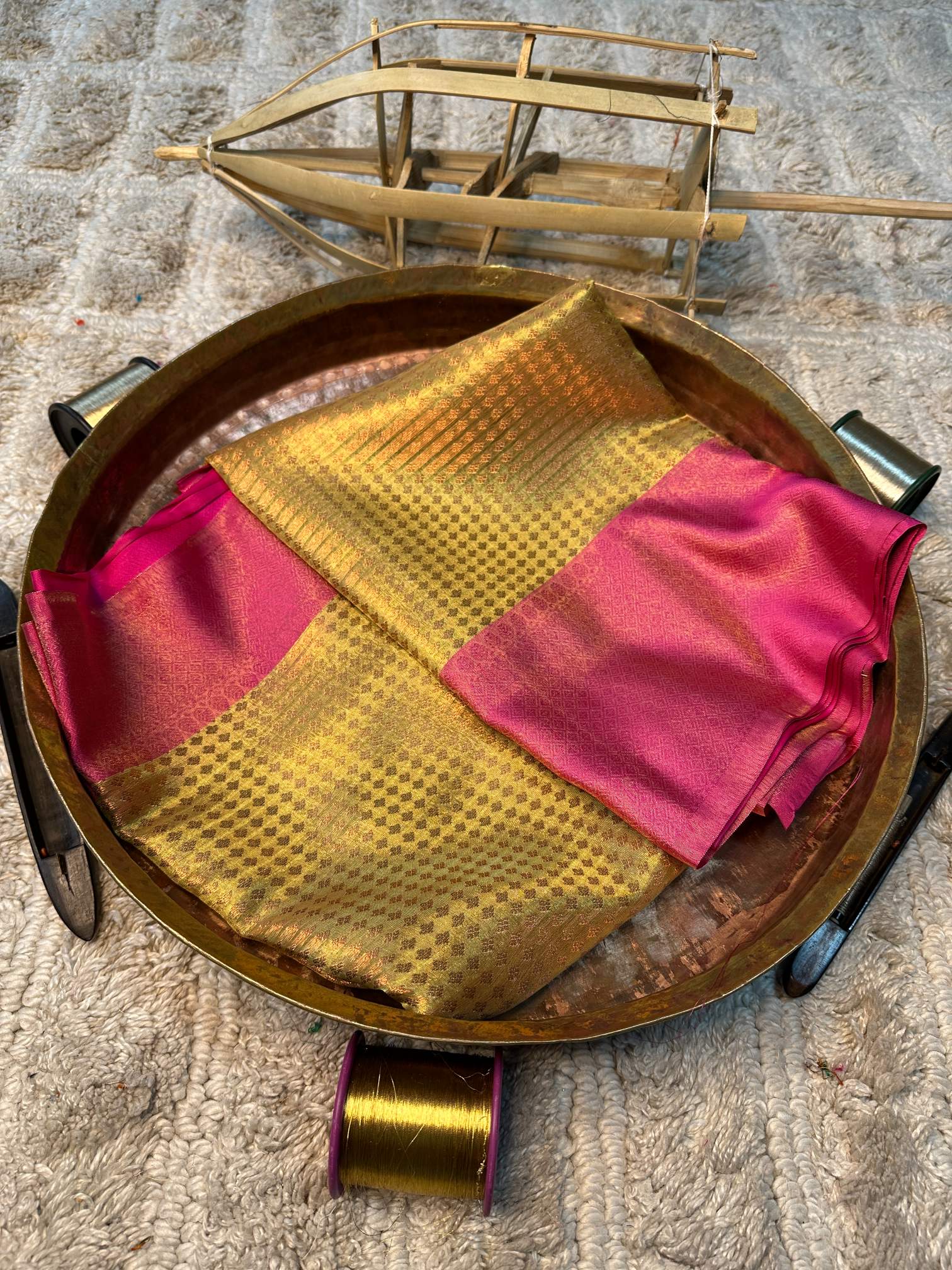 Eccentric zari weave Softsilk Banarasi saree