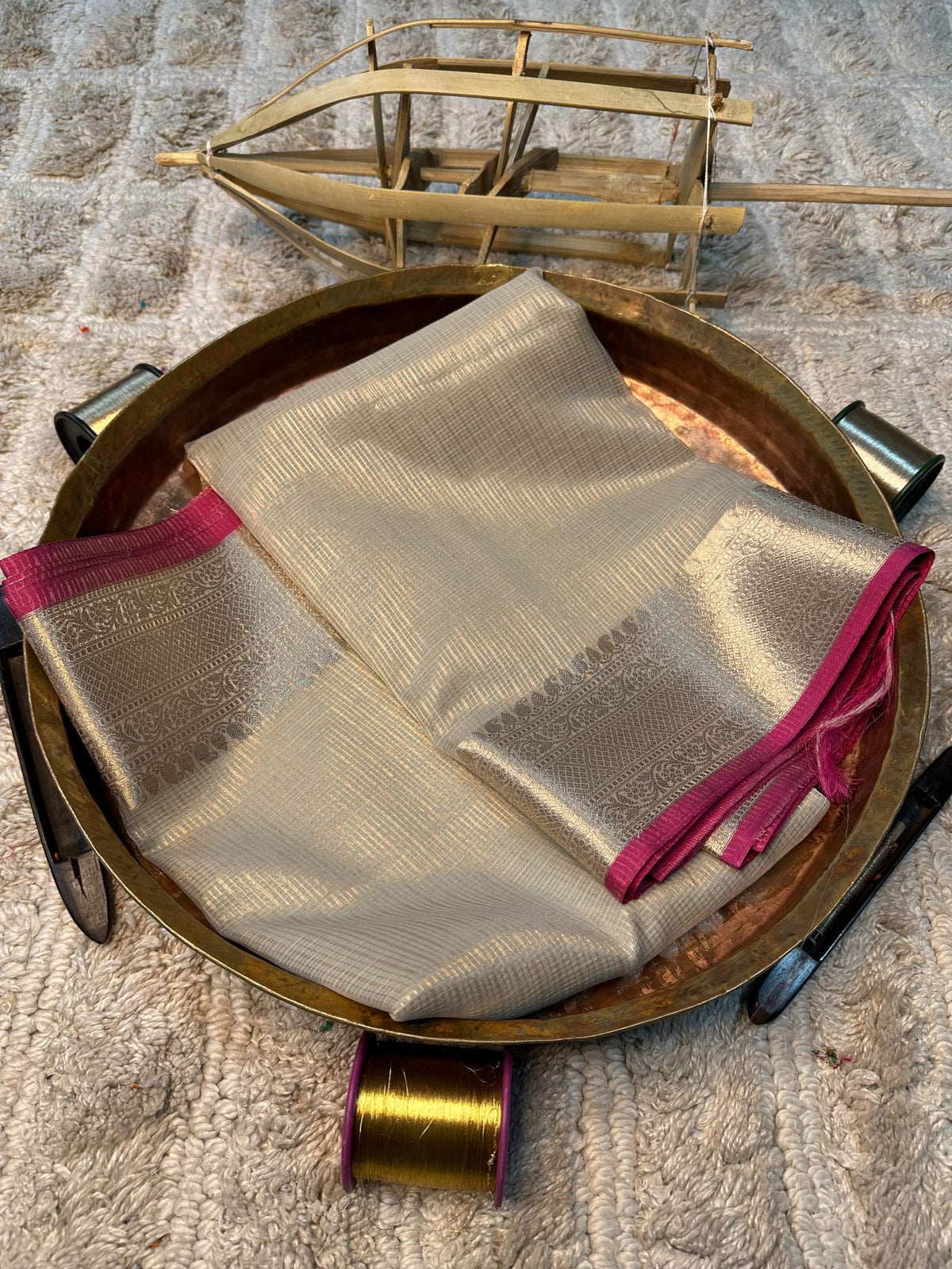 Eccentric zari weave Softsilk Banarasi saree