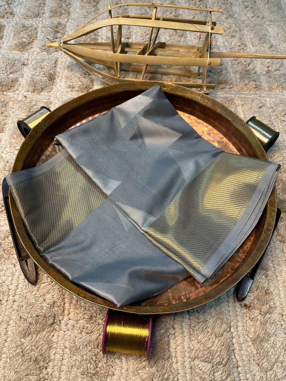 Soft Cotton Silk Rtique Zari Banarasi Saree