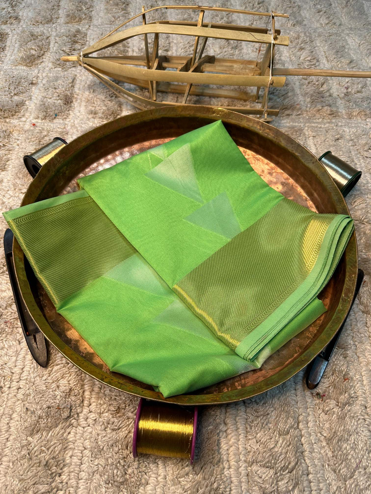 Soft Cotton Silk Rtique Zari Banarasi Saree