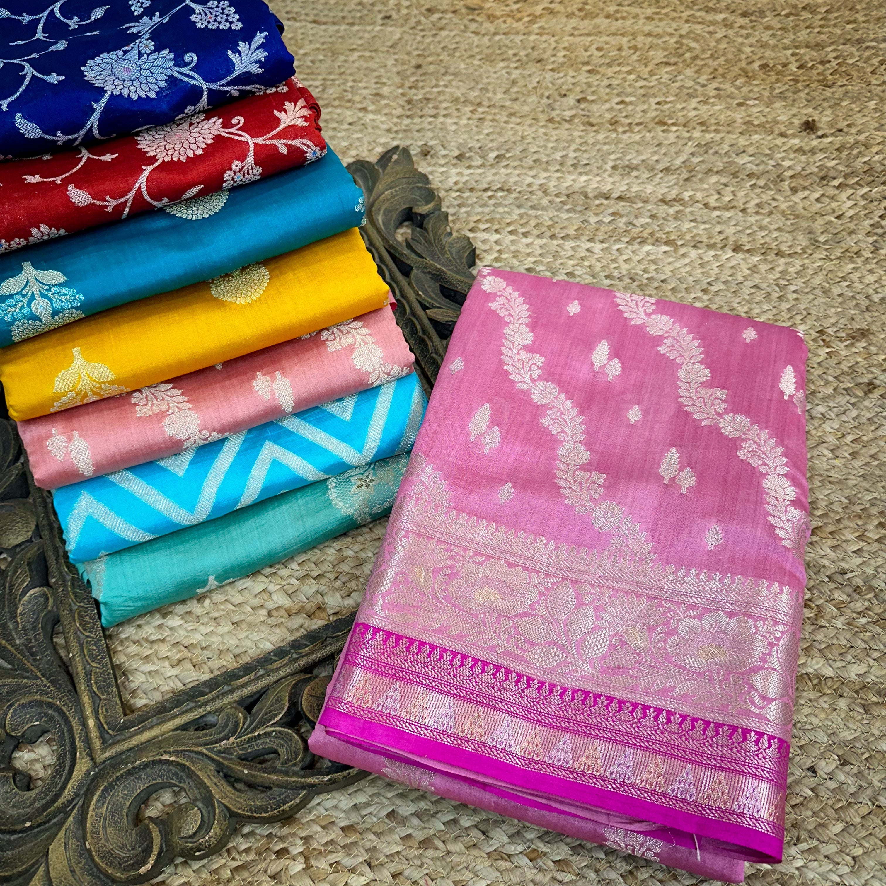 Pure Chiniya Silk Saree