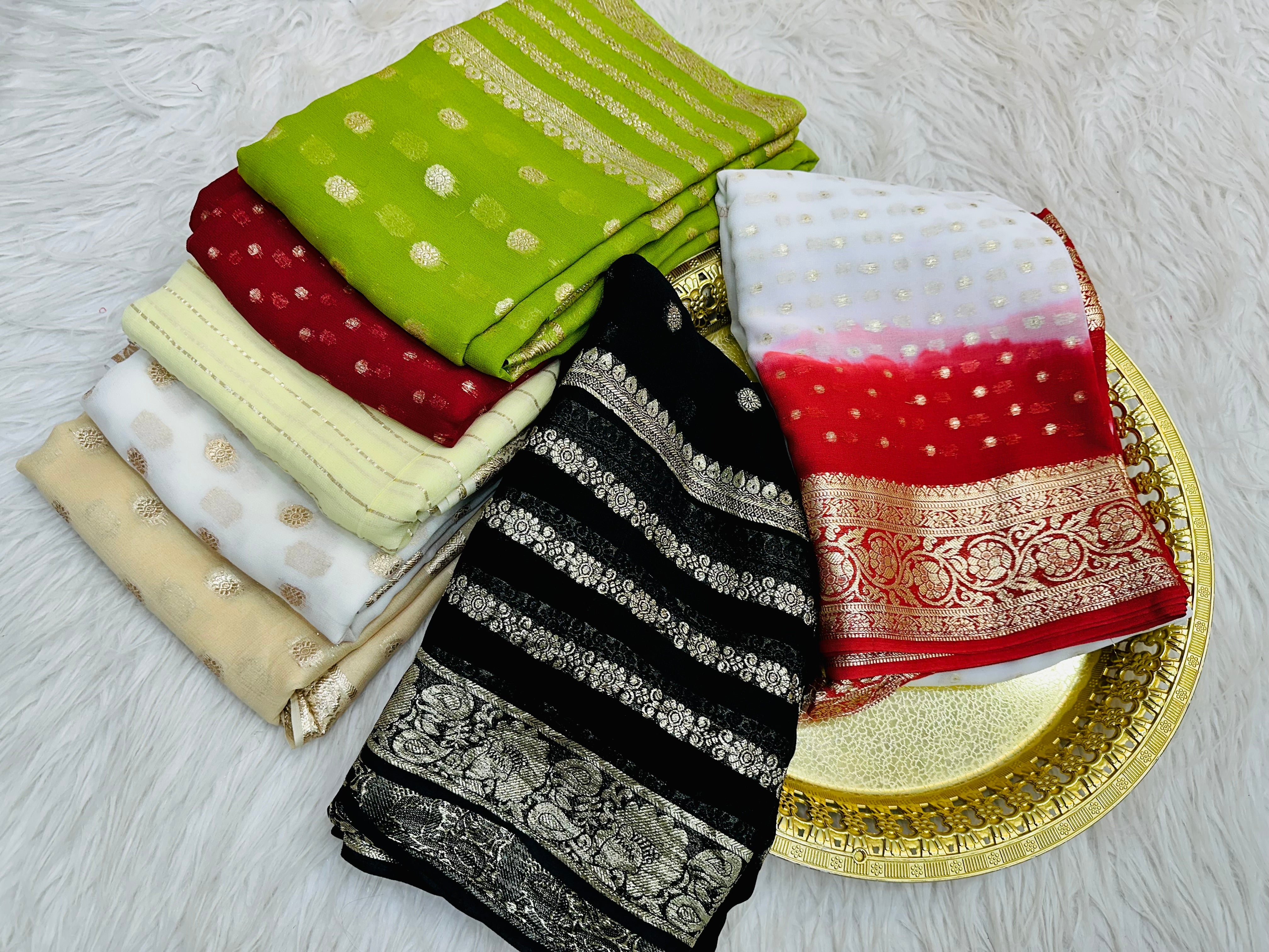 Viscose Georgette Saree