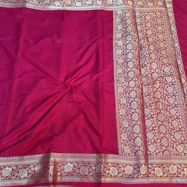 Rani Pink Color Mysore Silk Saree