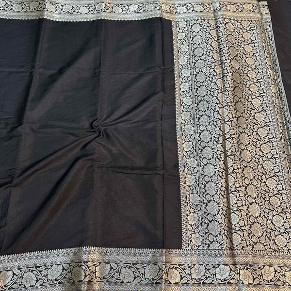 Black Colour Mysore Silk Saree