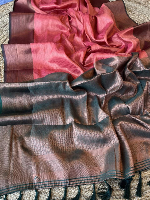 Beautiful Colour Soft Silk Embossed Saree