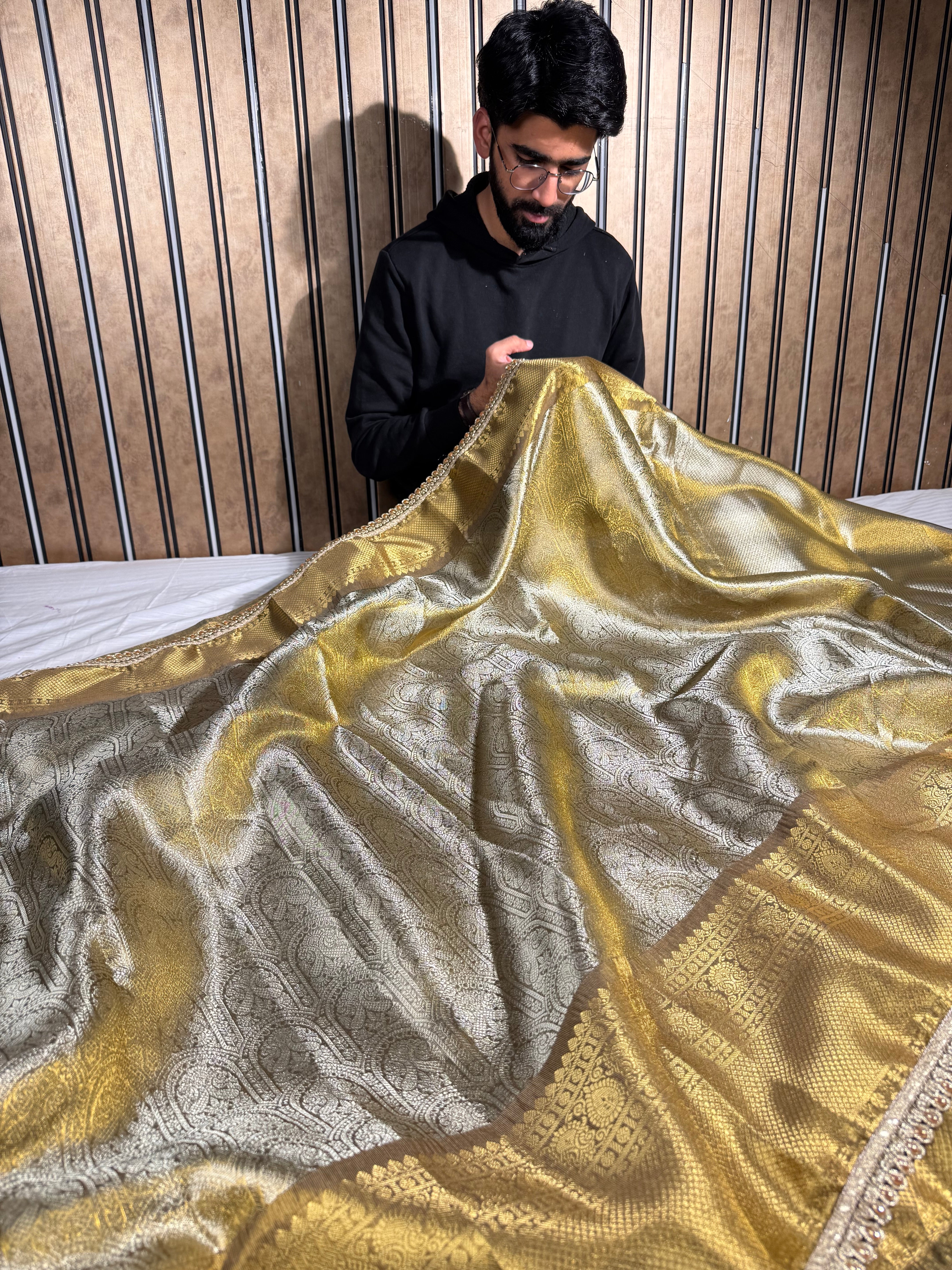 Shobhita Ma’am Kanjivaram Tissue Designer Saree