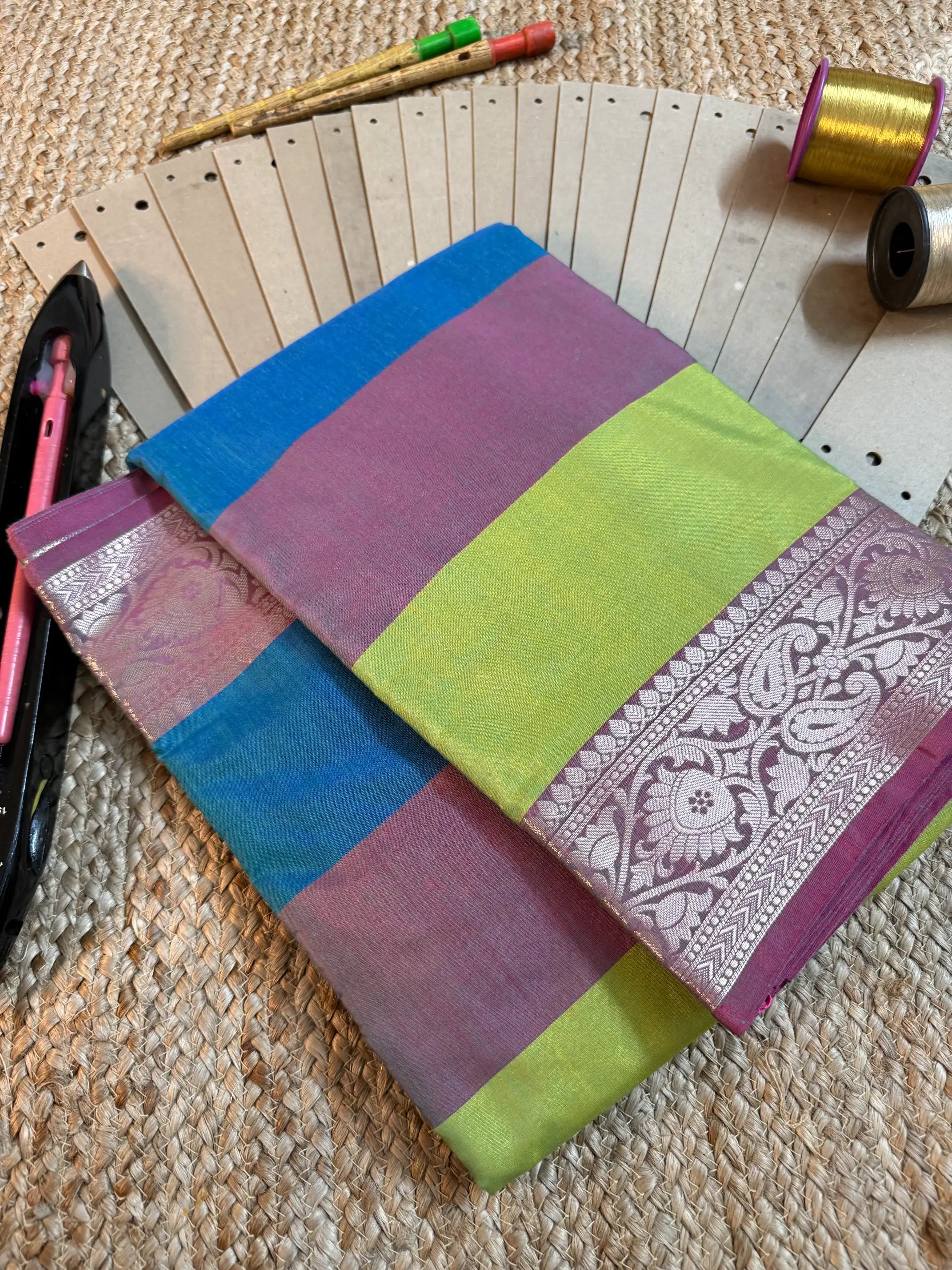 Eccentric zari weave Softsilk Banarasi saree