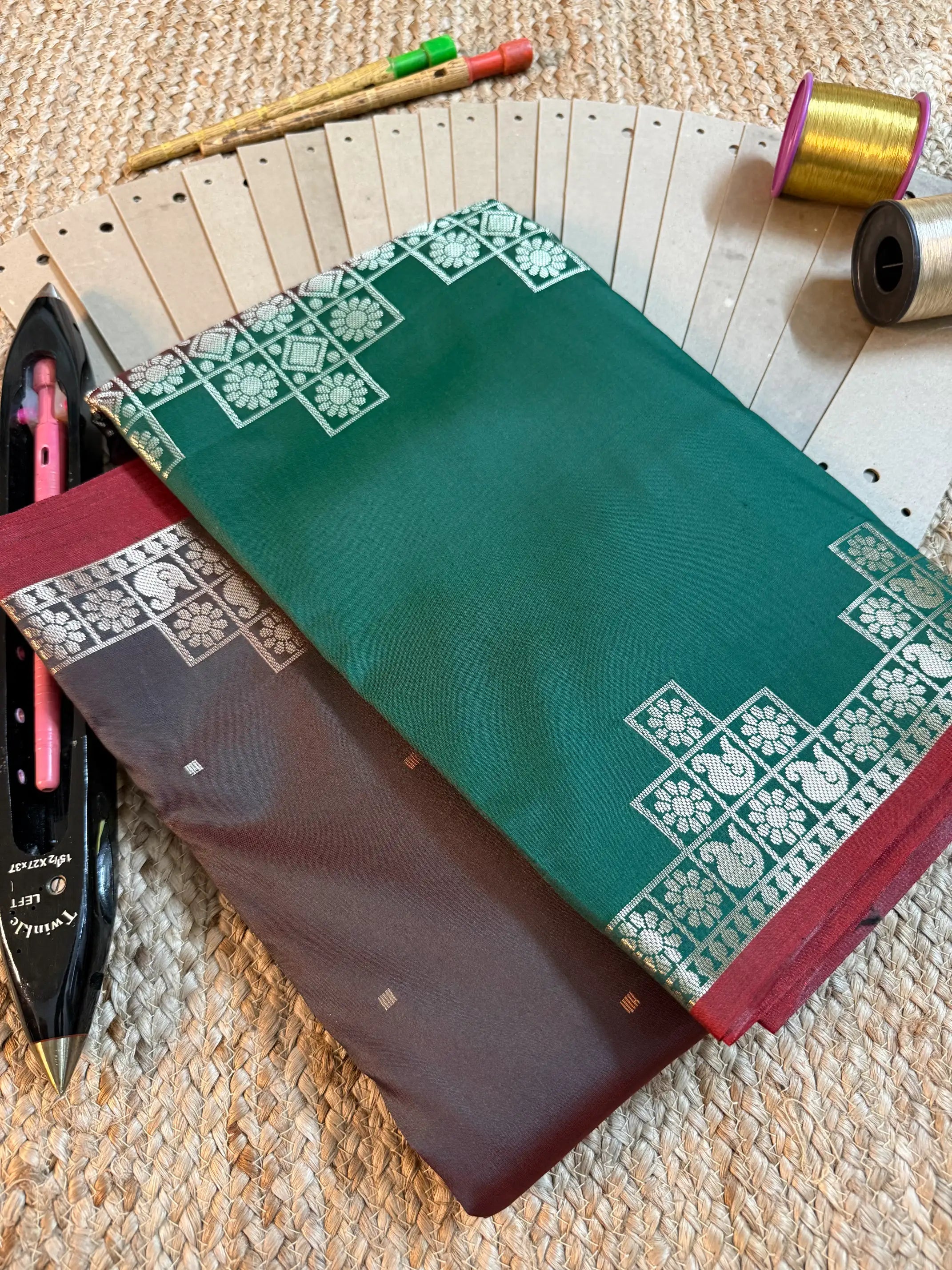 Eccentric zari weave Softsilk Banarasi saree