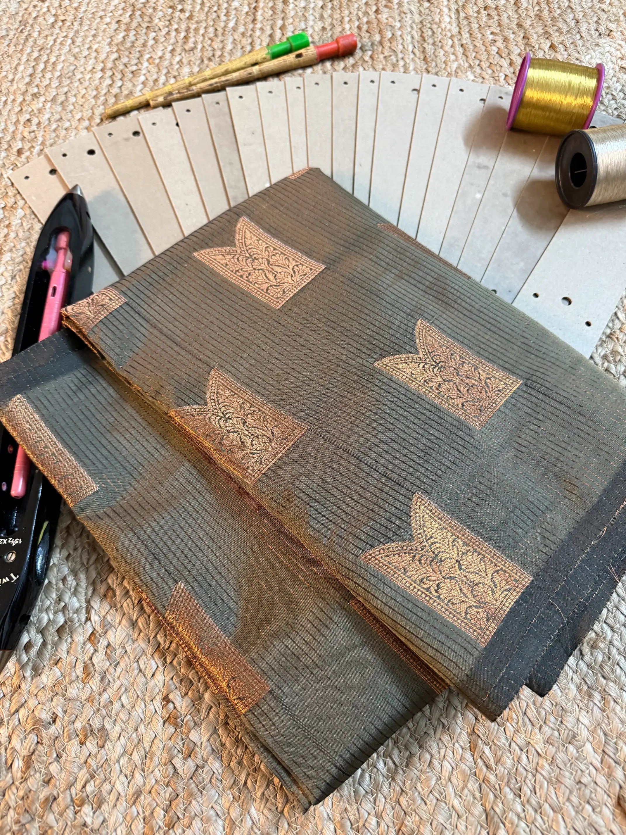 Eccentric zari weave Softsilk Banarasi saree