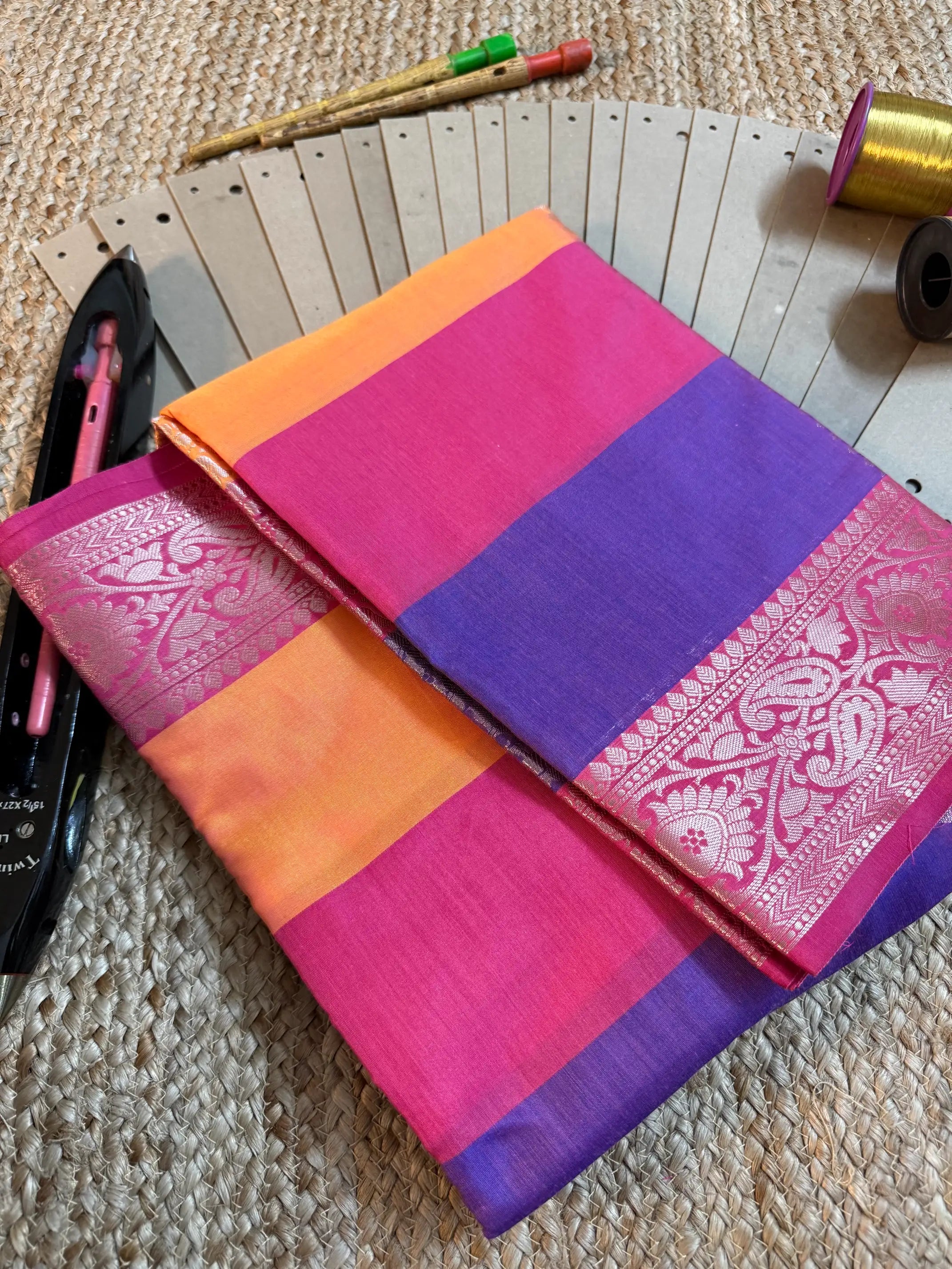Eccentric zari weave Softsilk Banarasi saree