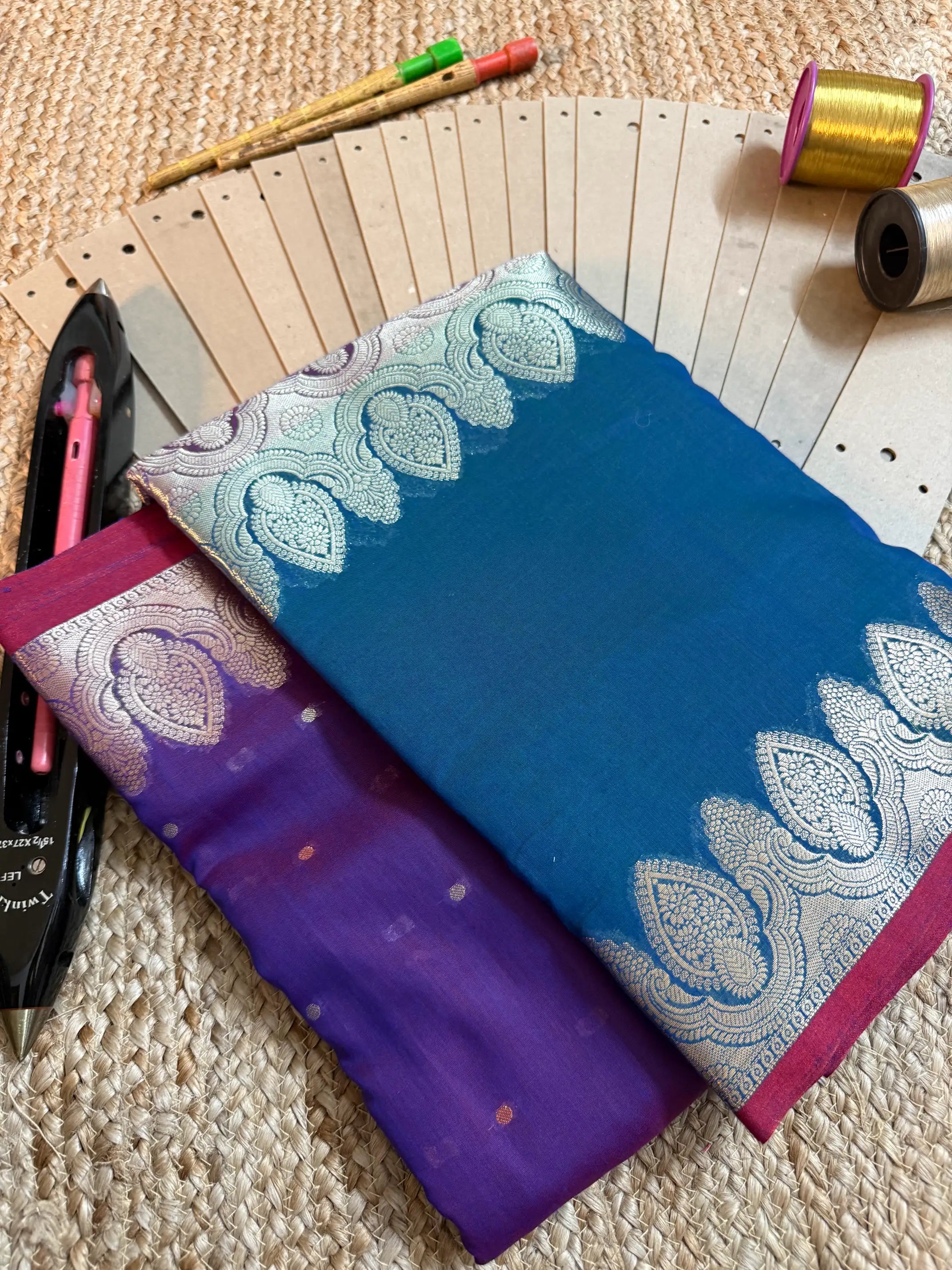 Eccentric zari weave Softsilk Banarasi saree