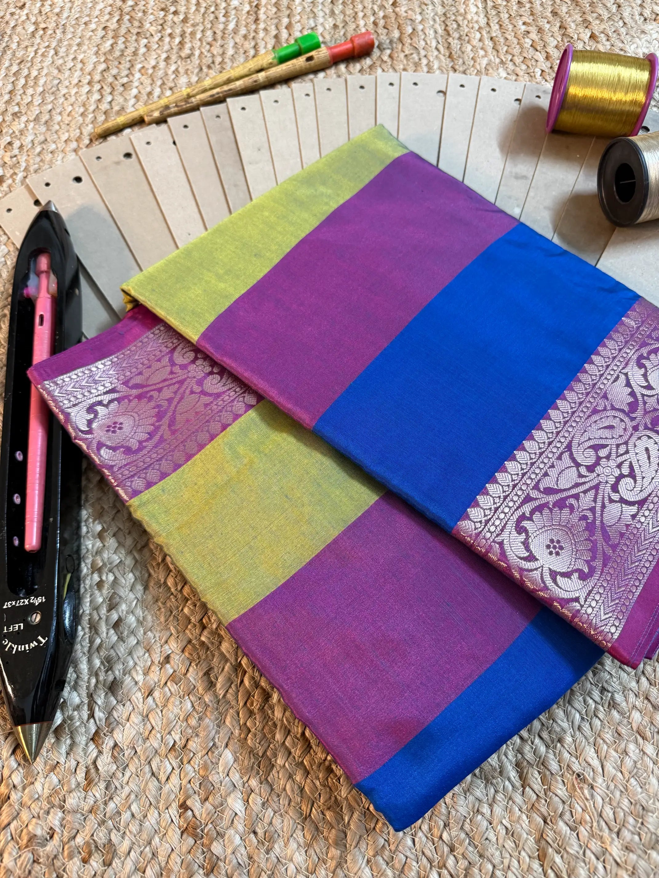 Eccentric zari weave Softsilk Banarasi saree