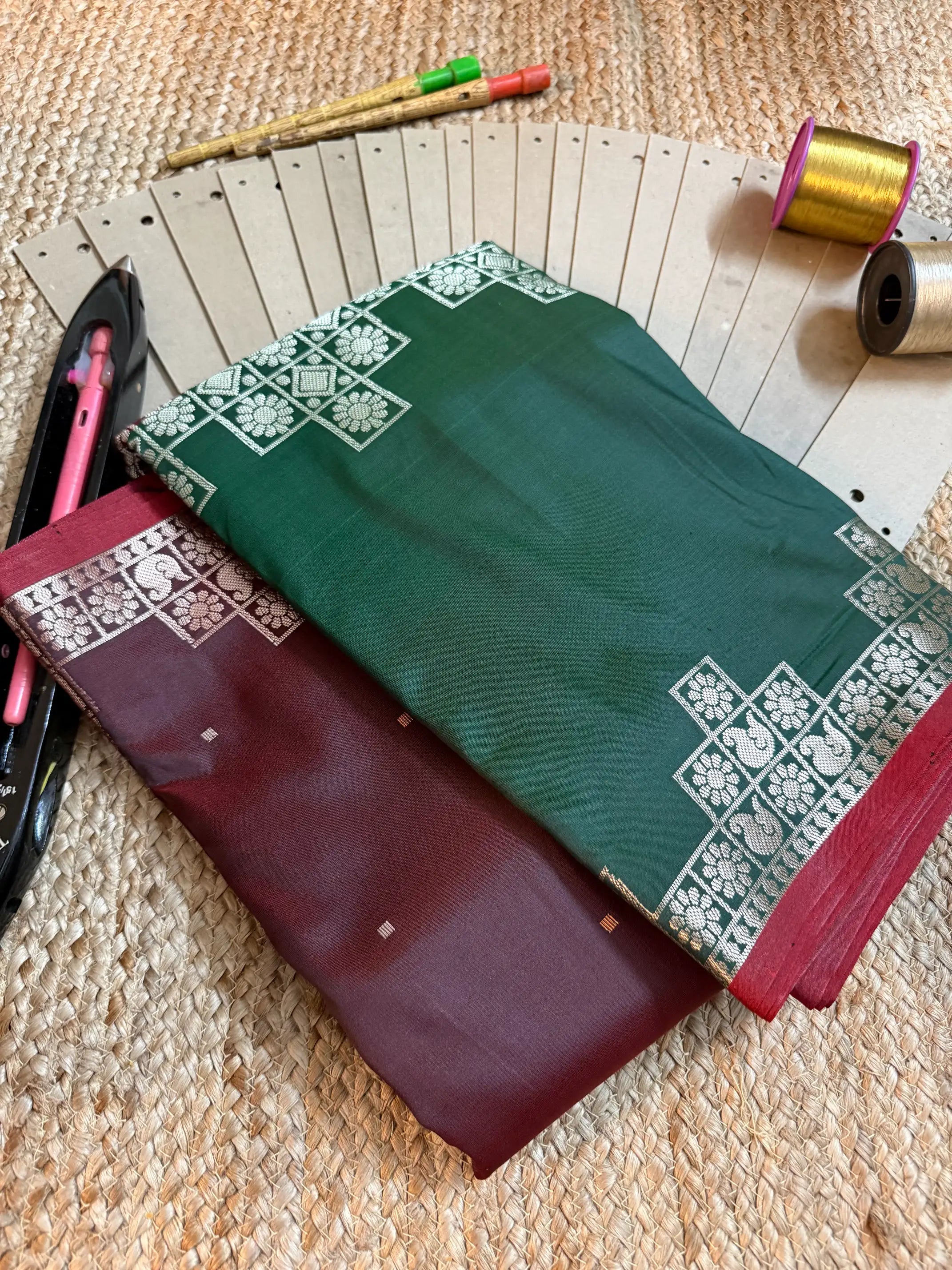 Eccentric zari weave Softsilk Banarasi saree