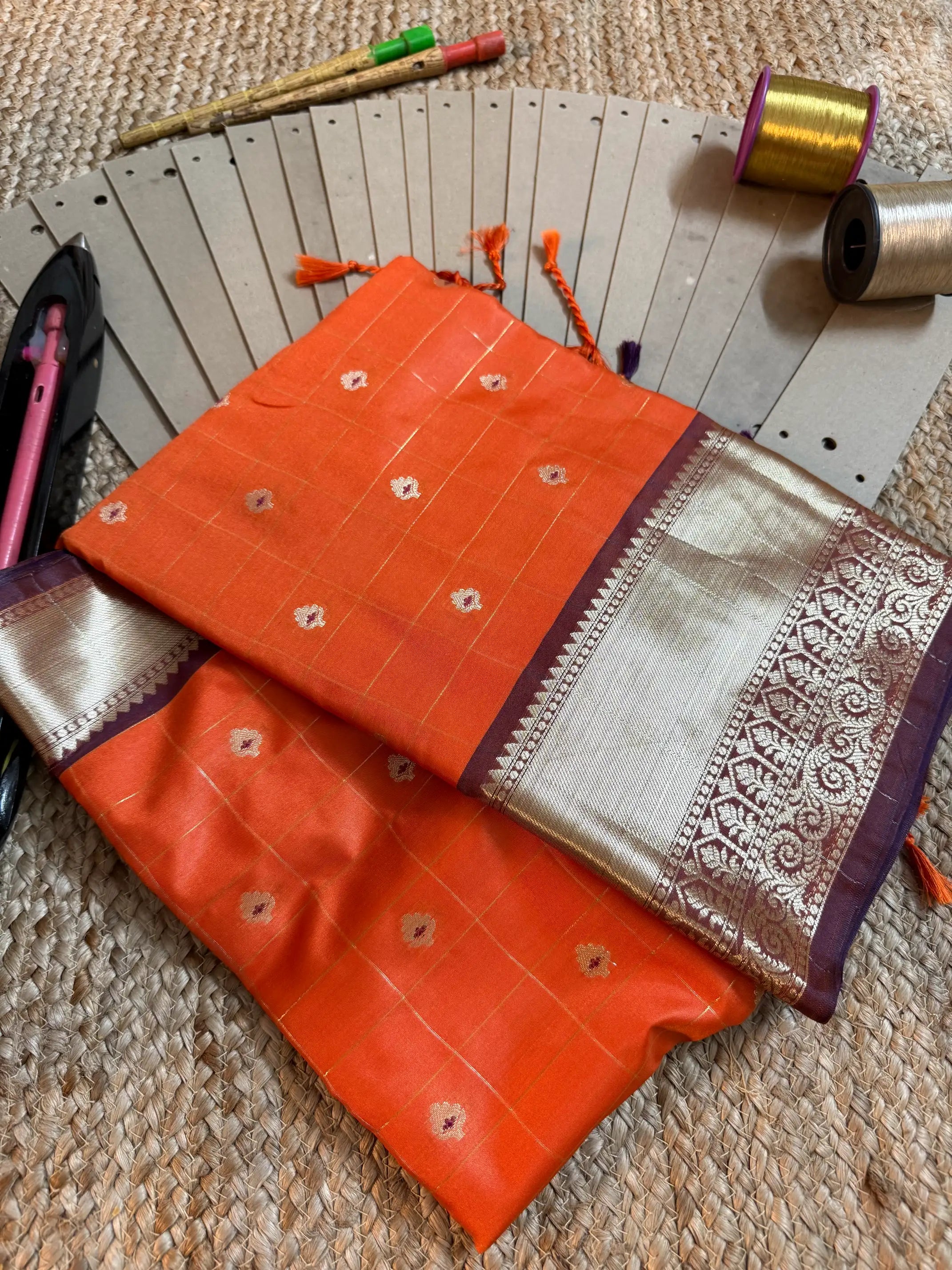 Eccentric zari weave Softsilk Banarasi saree