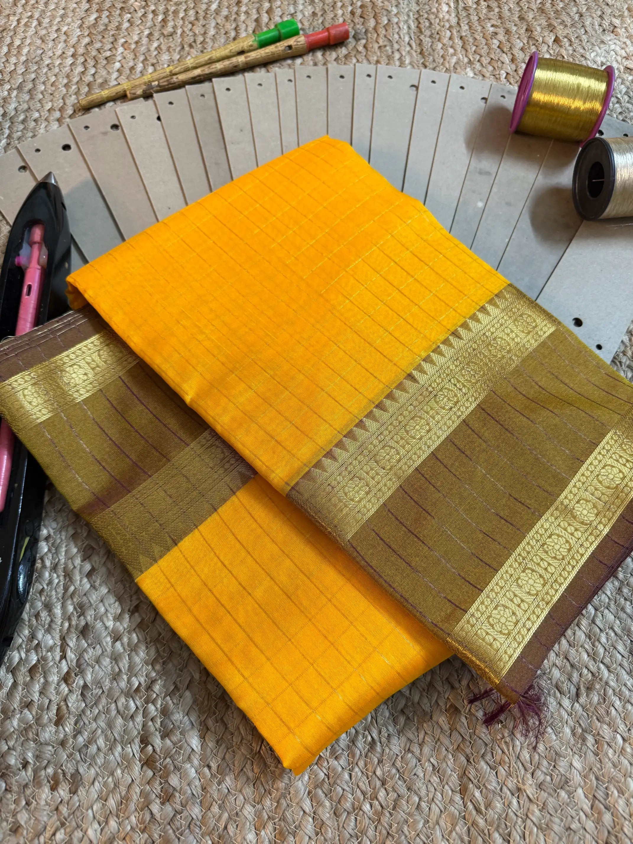 Eccentric zari weave Softsilk Banarasi saree