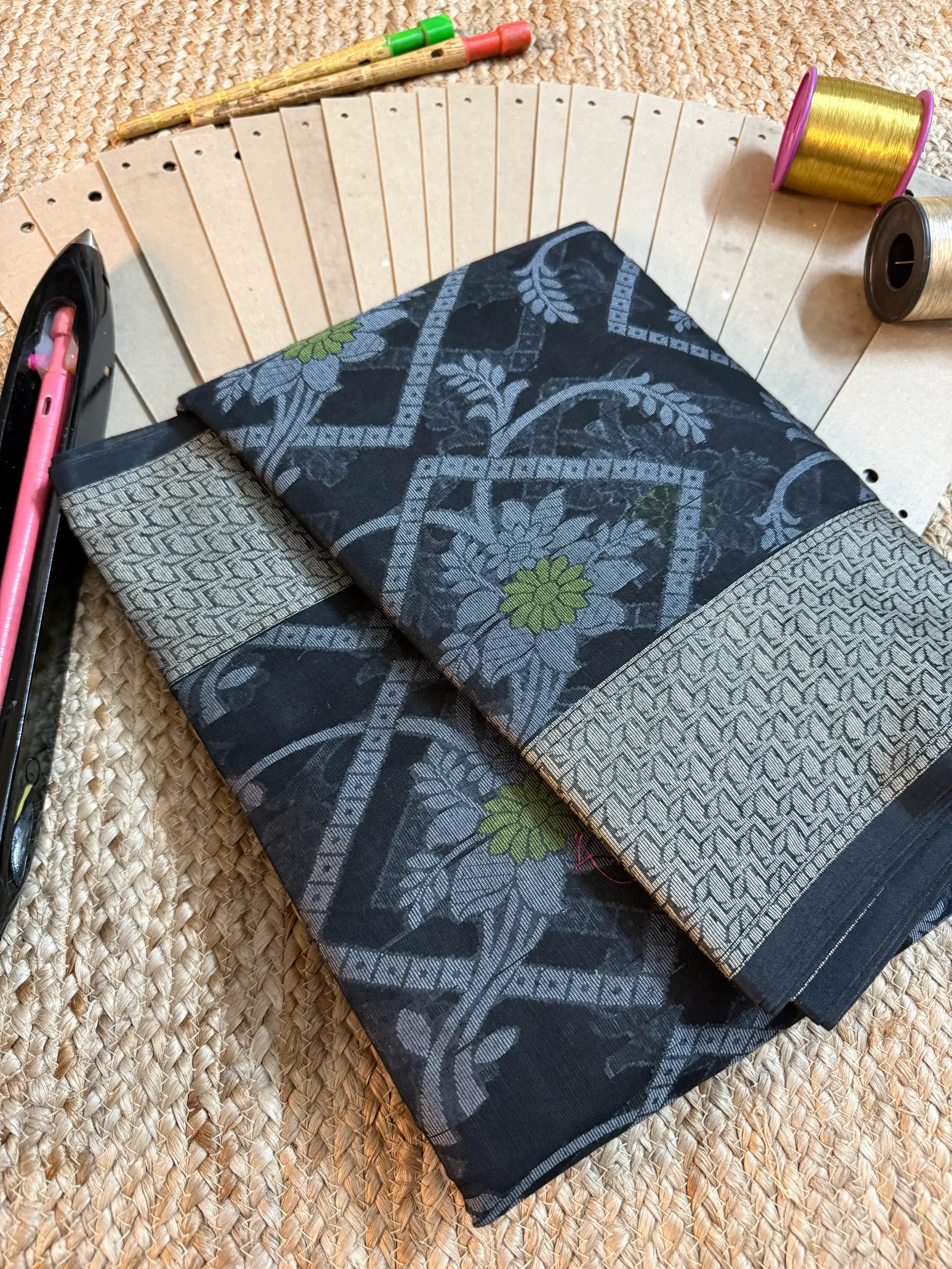 Eccentric zari weave Softsilk Banarasi saree