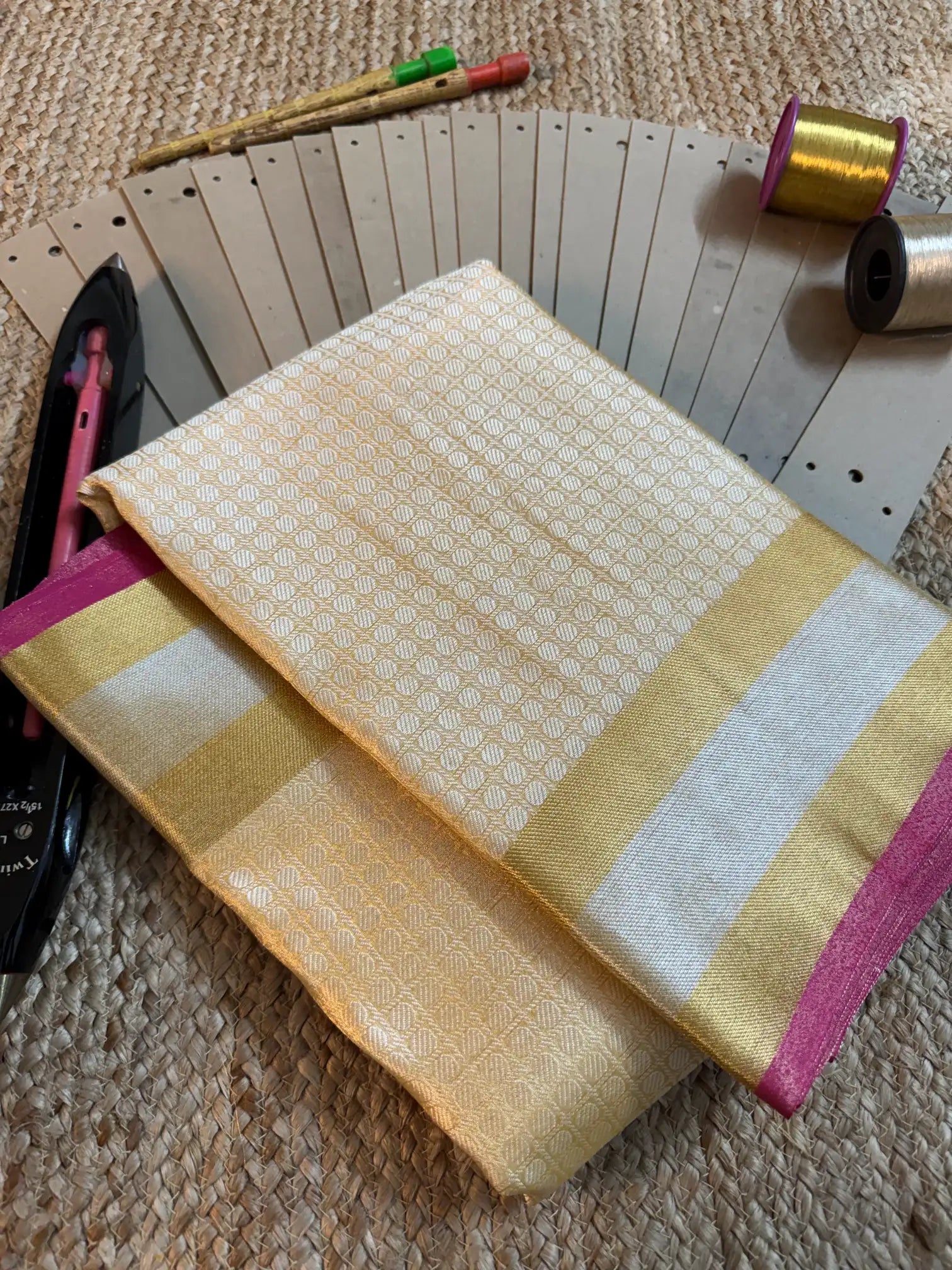 Eccentric zari weave Softsilk Banarasi saree