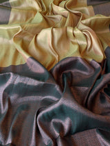 Yellow Colour Soft Silk Embossed Saree