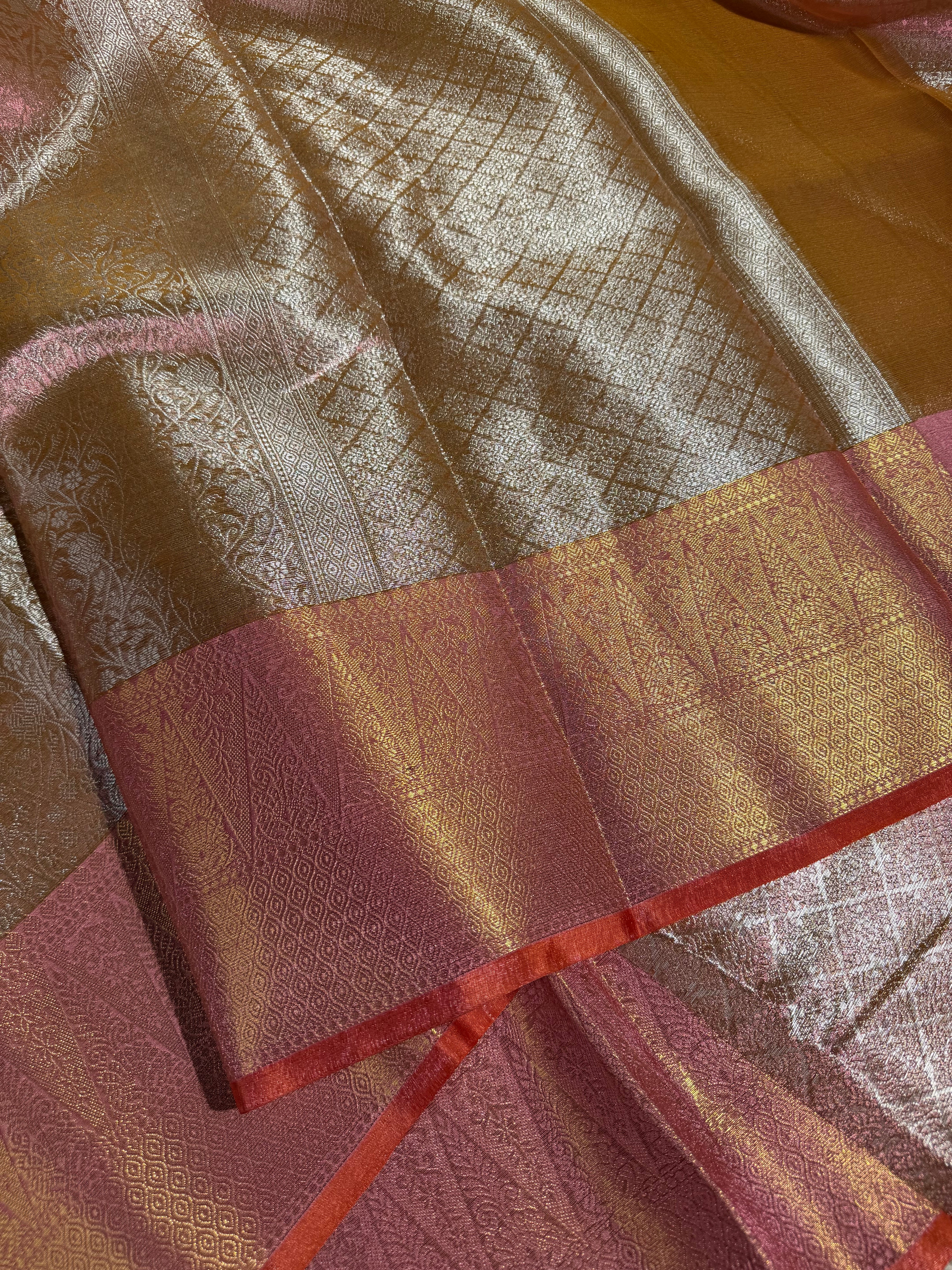Sai Pallavi Ma’am Inspired Kanjivaram Tissue Saree