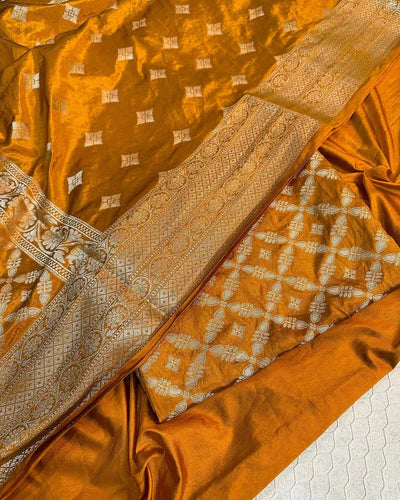 Semi Katan Banarasi Suit