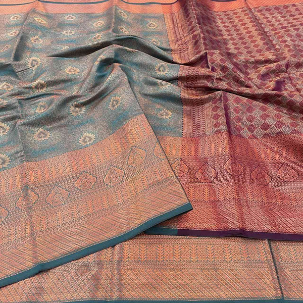 Exclusive Sea Green Colour Soft Pattu Silk Saree