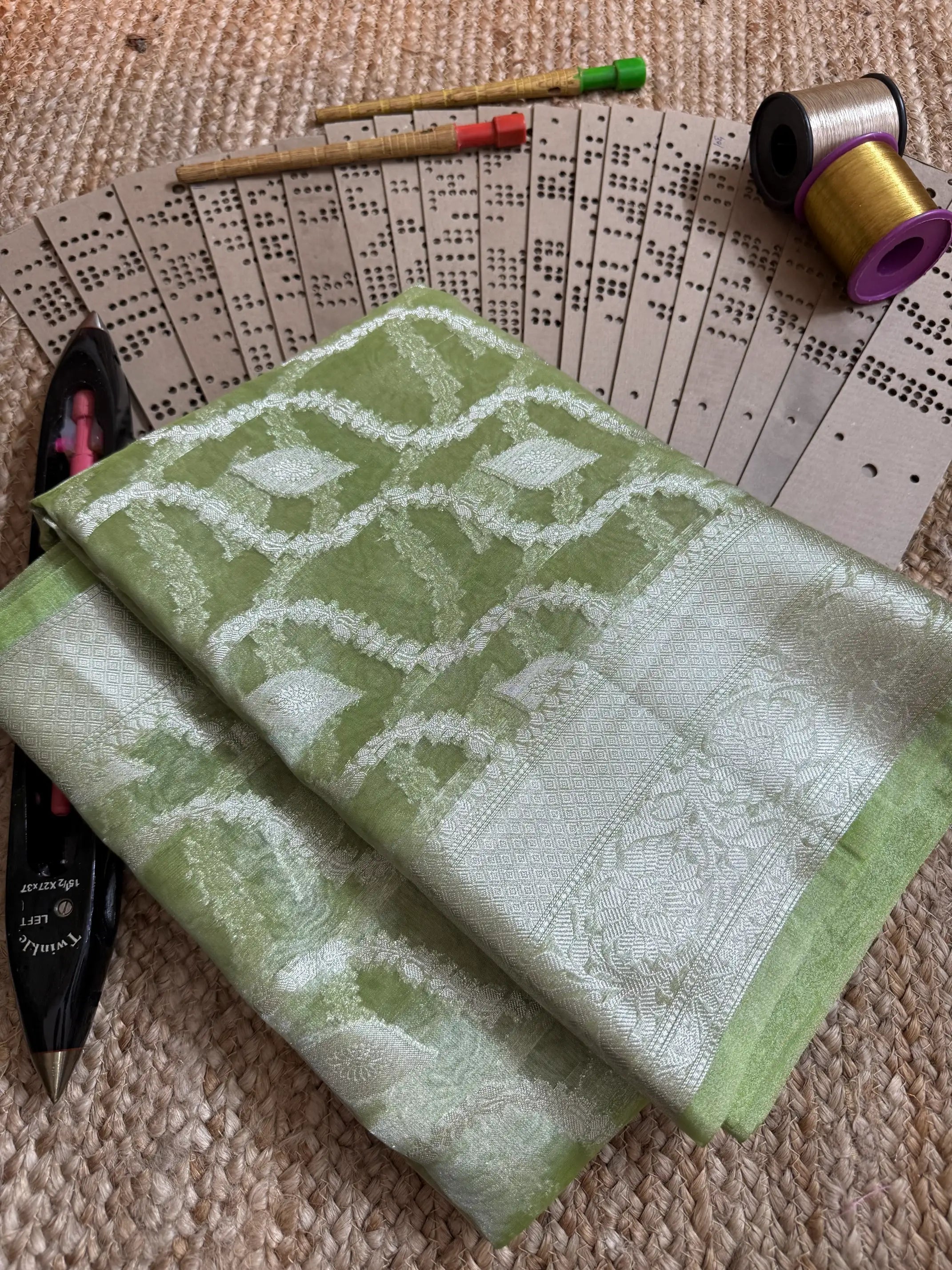 Eccentric zari weave Softsilk Banarasi saree