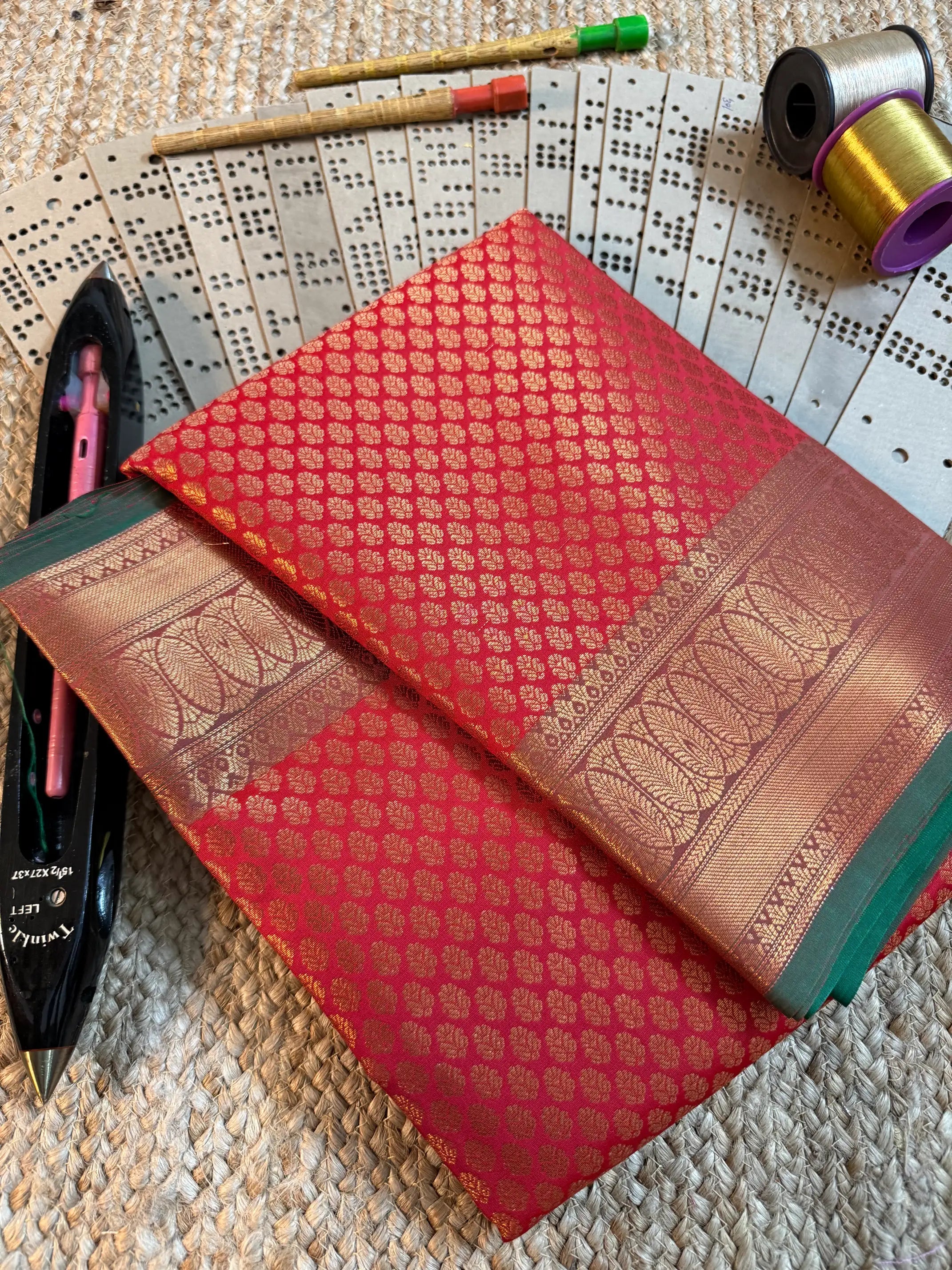 Eccentric zari weave Softsilk Banarasi saree