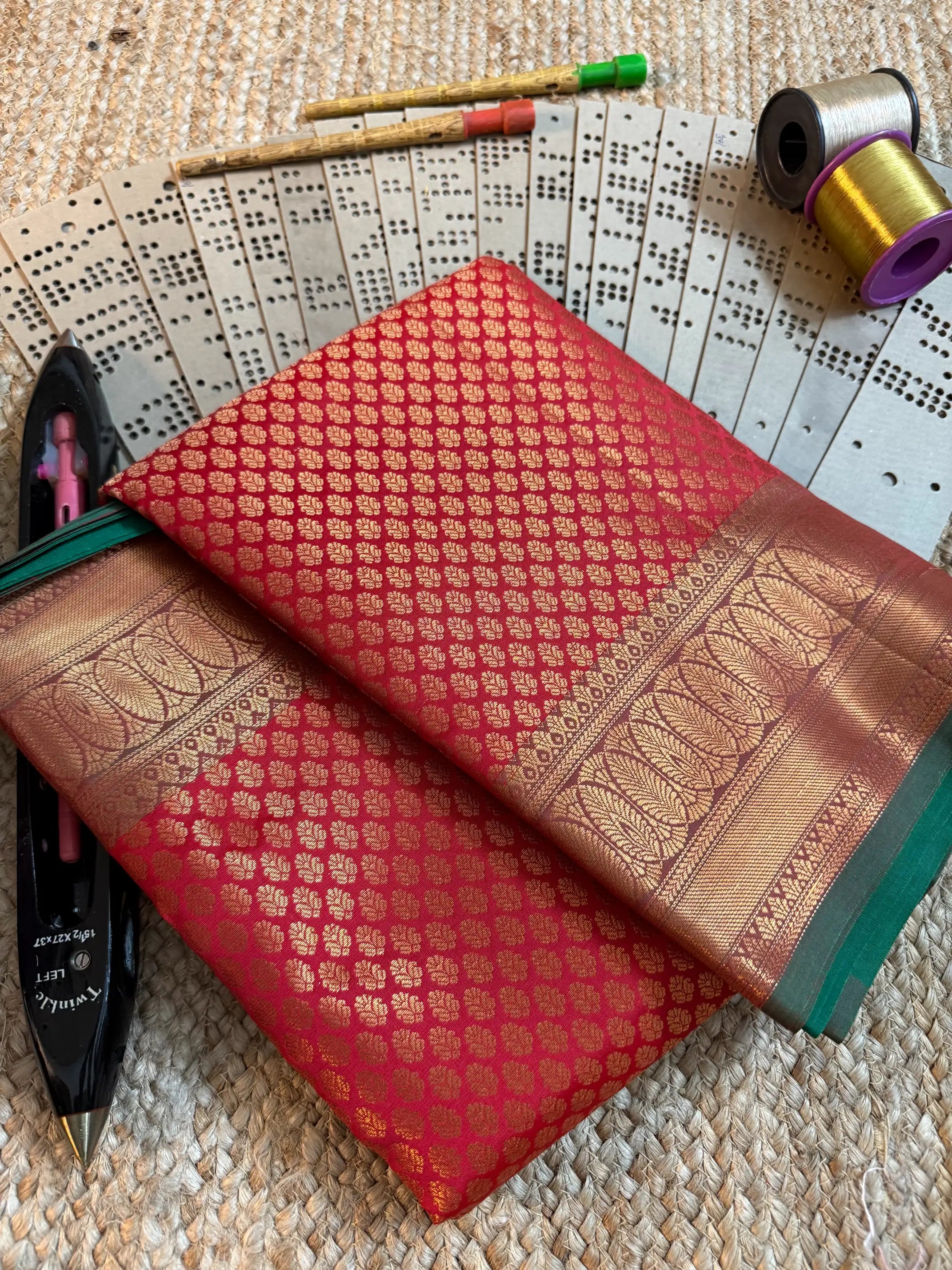 Eccentric zari weave Softsilk Banarasi saree