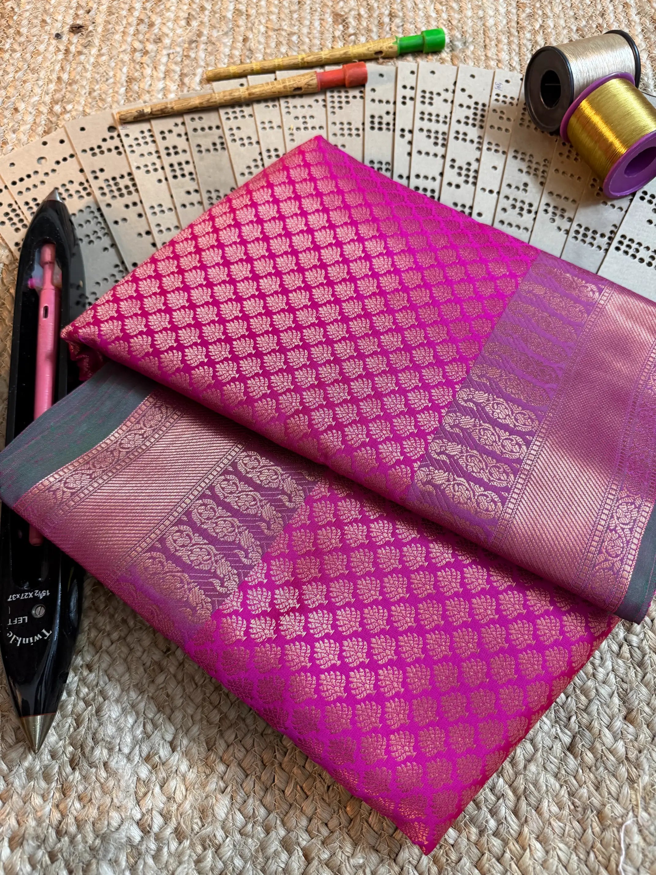 Eccentric zari weave Softsilk Banarasi saree