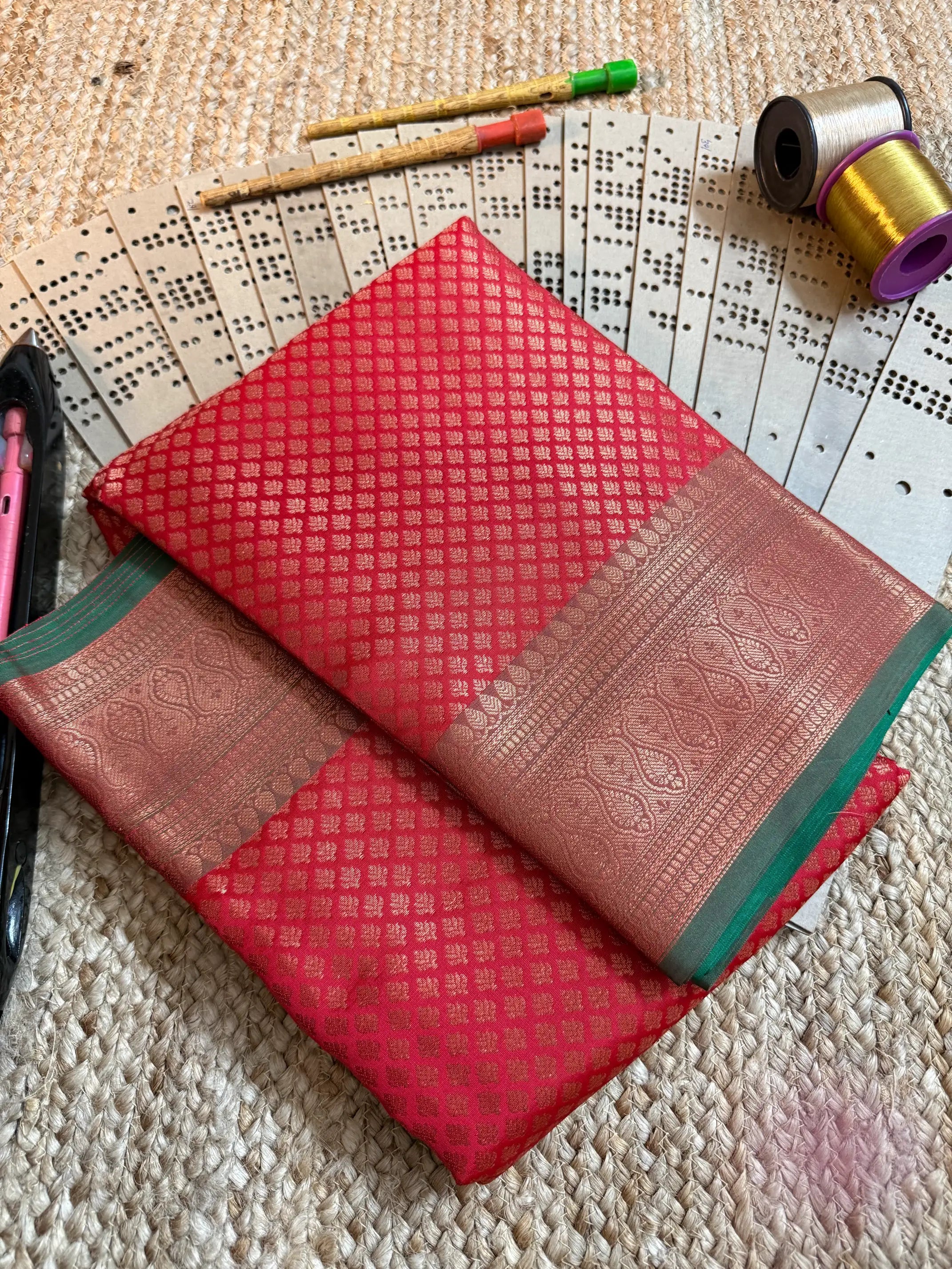 Eccentric zari weave Softsilk Banarasi saree