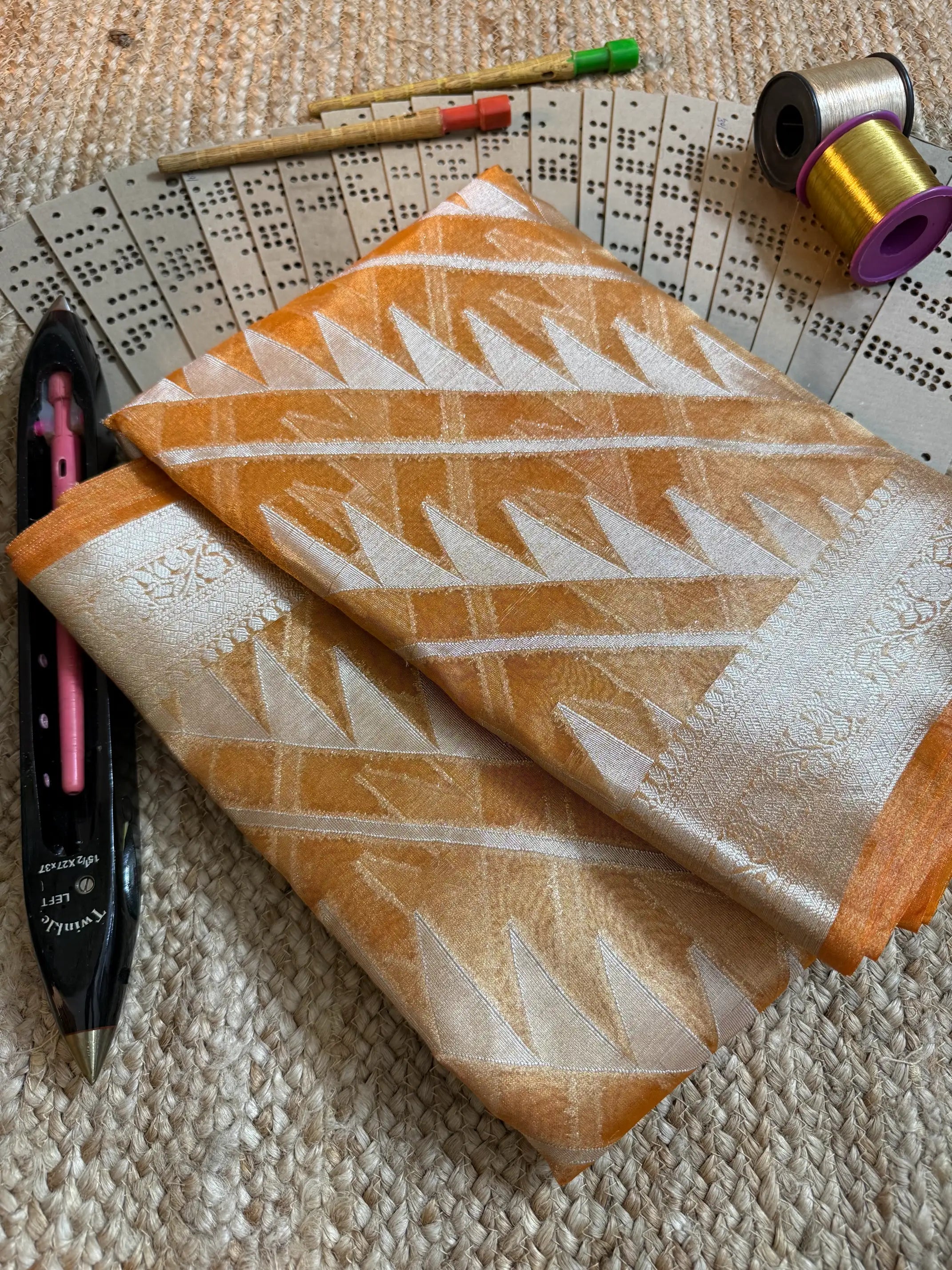 Eccentric zari weave Softsilk Banarasi saree