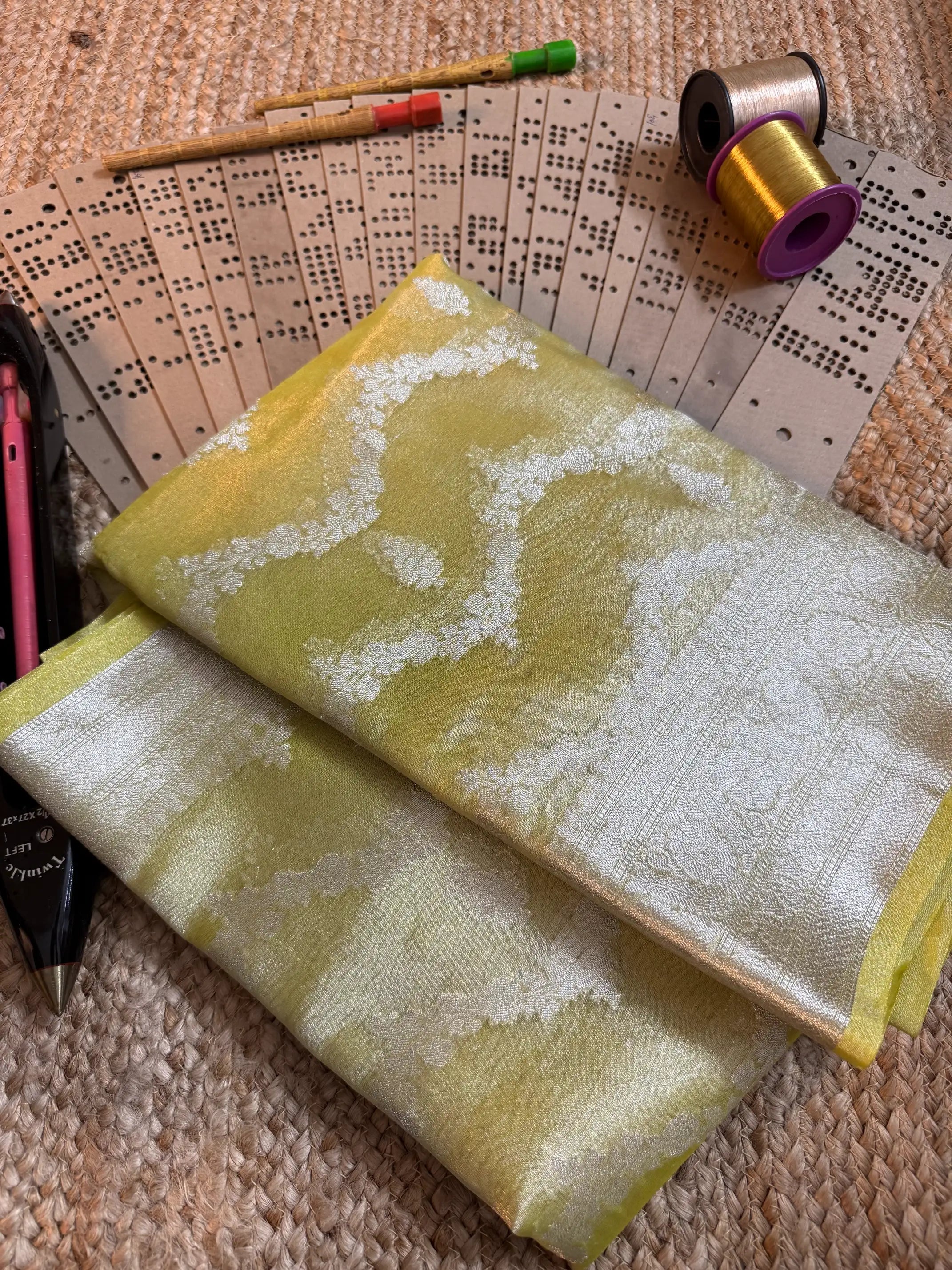 Eccentric zari weave Softsilk Banarasi saree