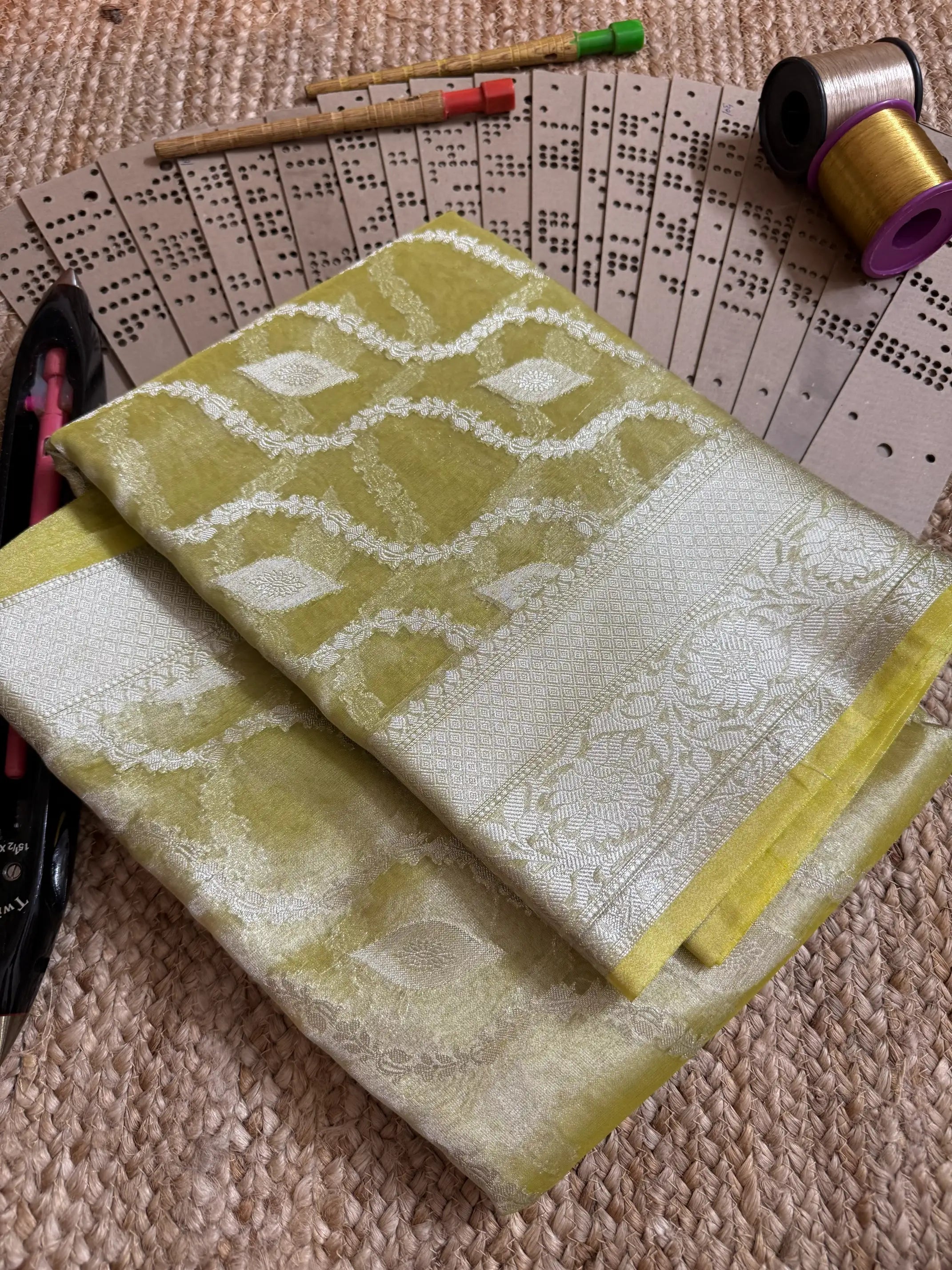 Eccentric zari weave Softsilk Banarasi saree