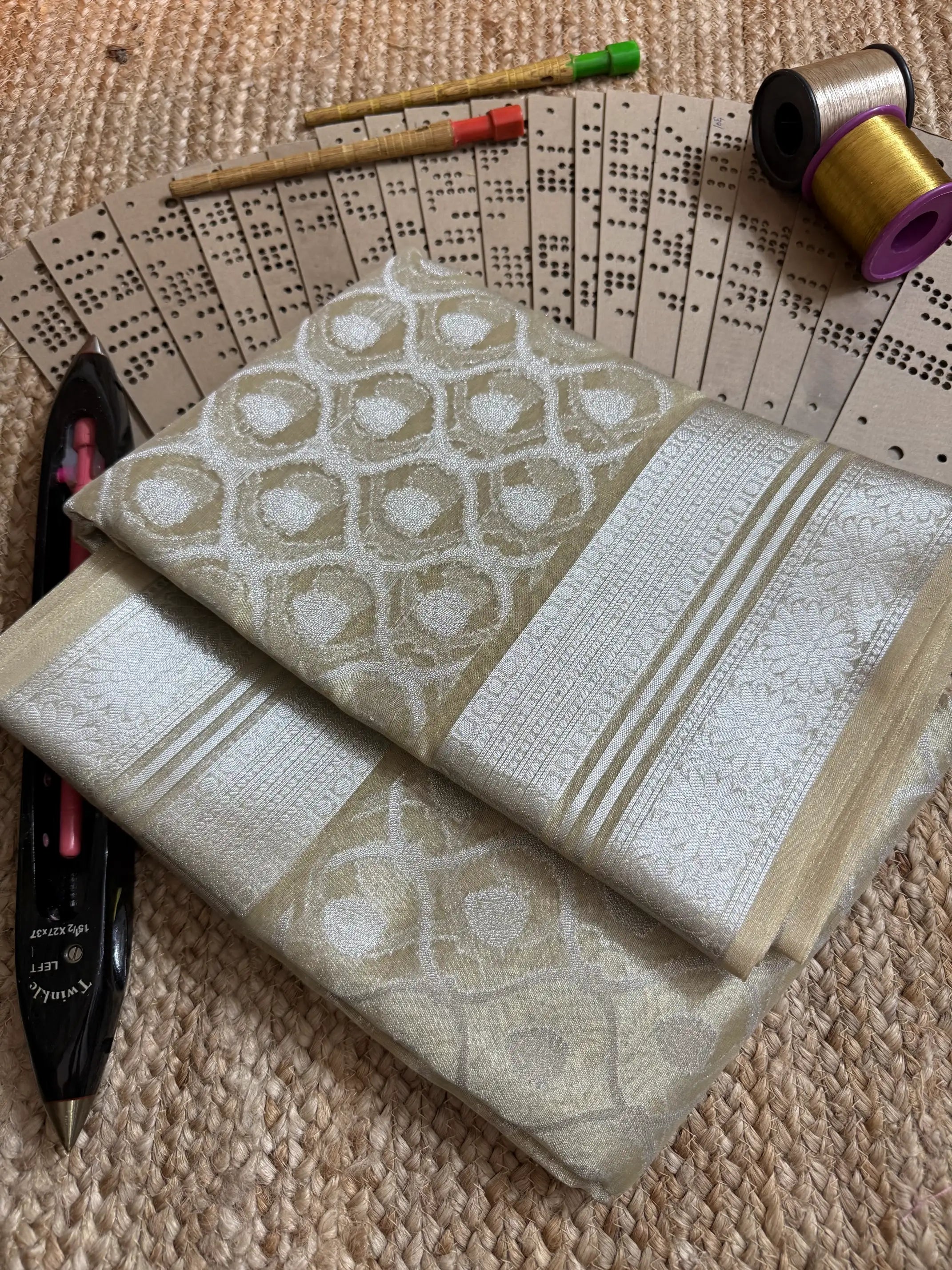 Eccentric zari weave Softsilk Banarasi saree
