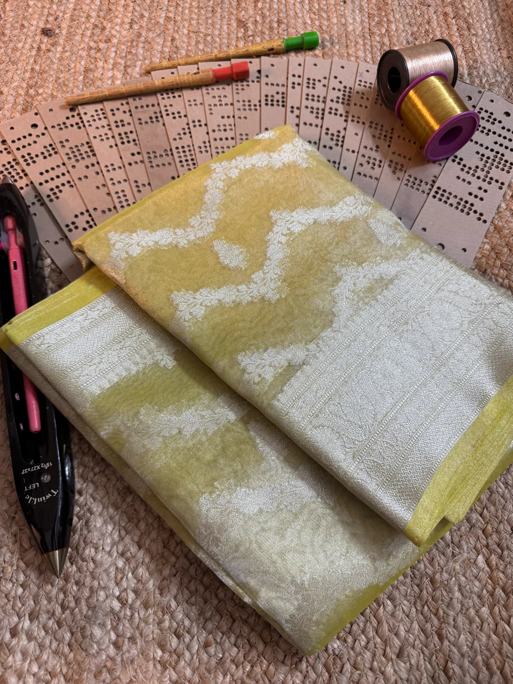 Eccentric zari weave Softsilk Banarasi saree