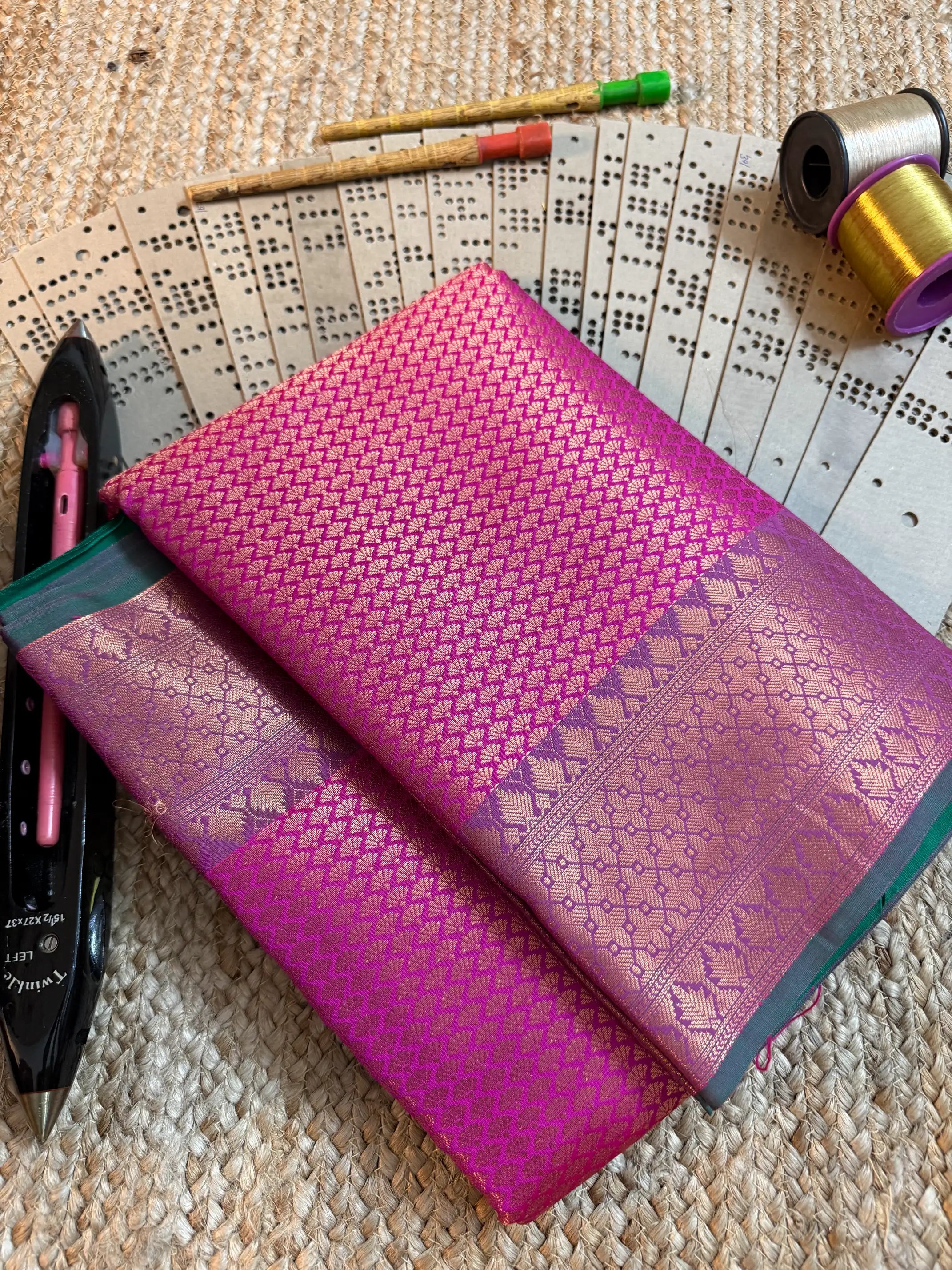 Eccentric zari weave Softsilk Banarasi saree