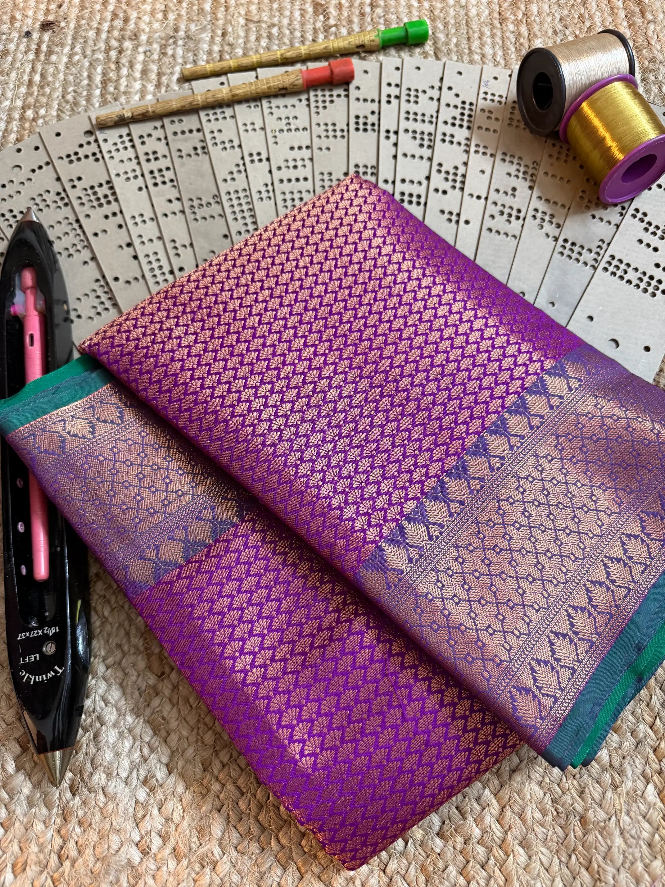 Eccentric zari weave Softsilk Banarasi saree
