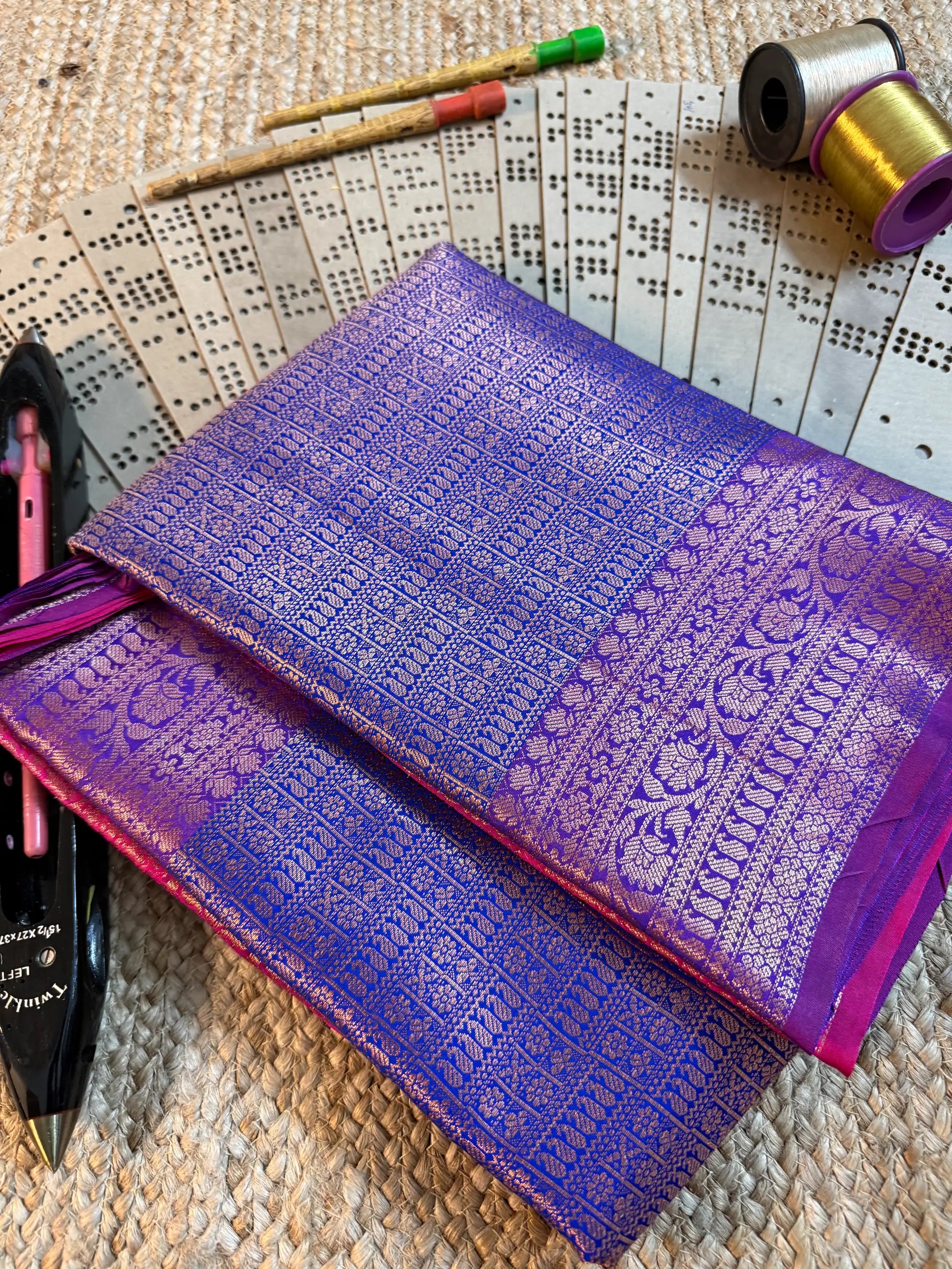 Eccentric zari weave Softsilk Banarasi saree